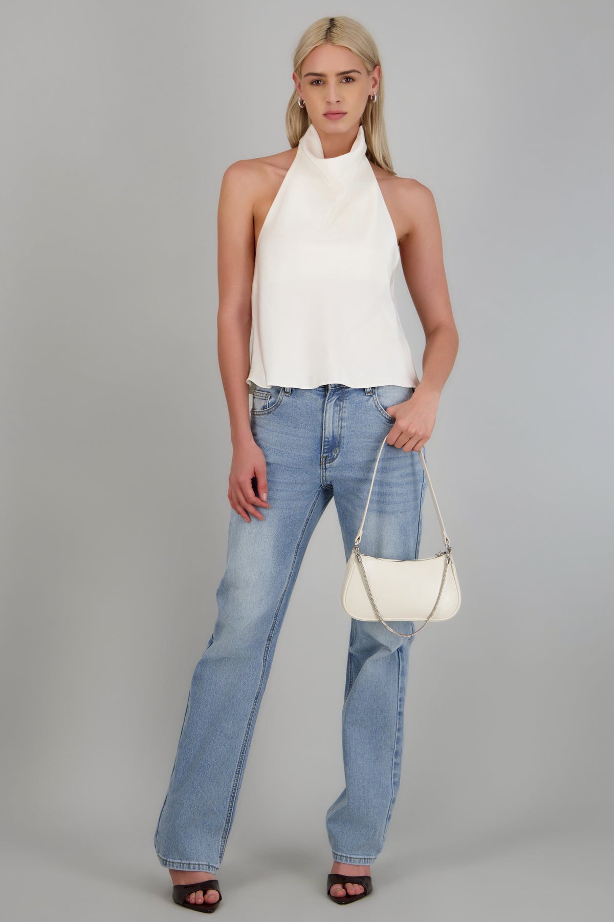Jeans straight skinny MEDIUM WASH
