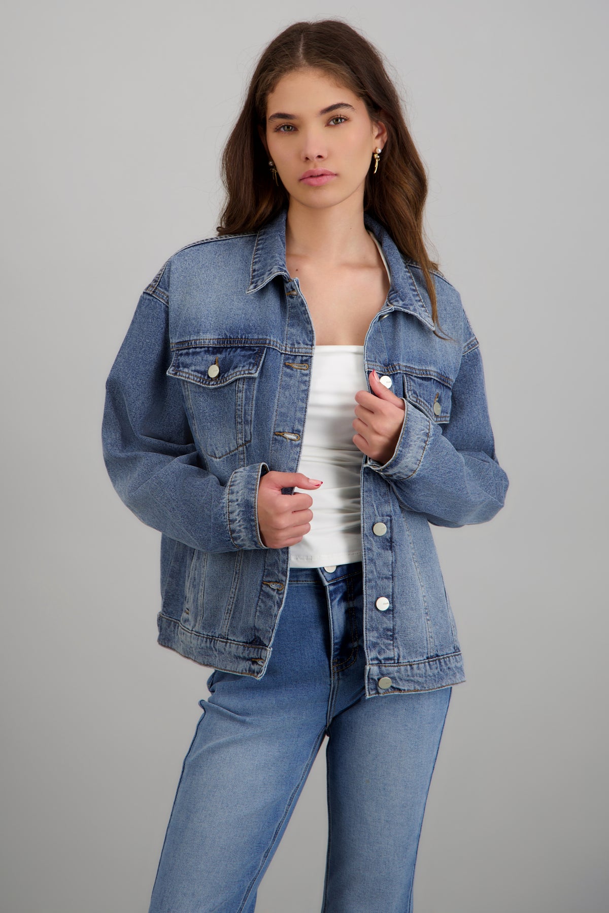 Chamarra denim básica LIGHT WASH