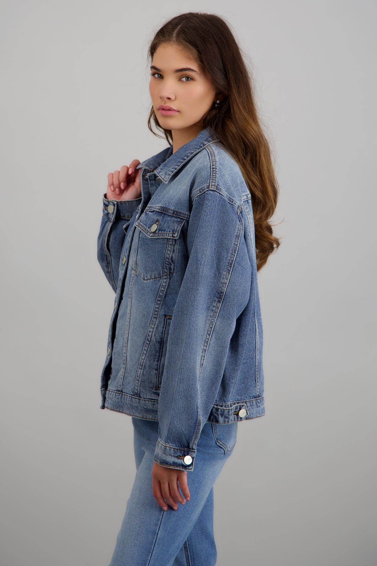 Chamarra denim básica LIGHT WASH