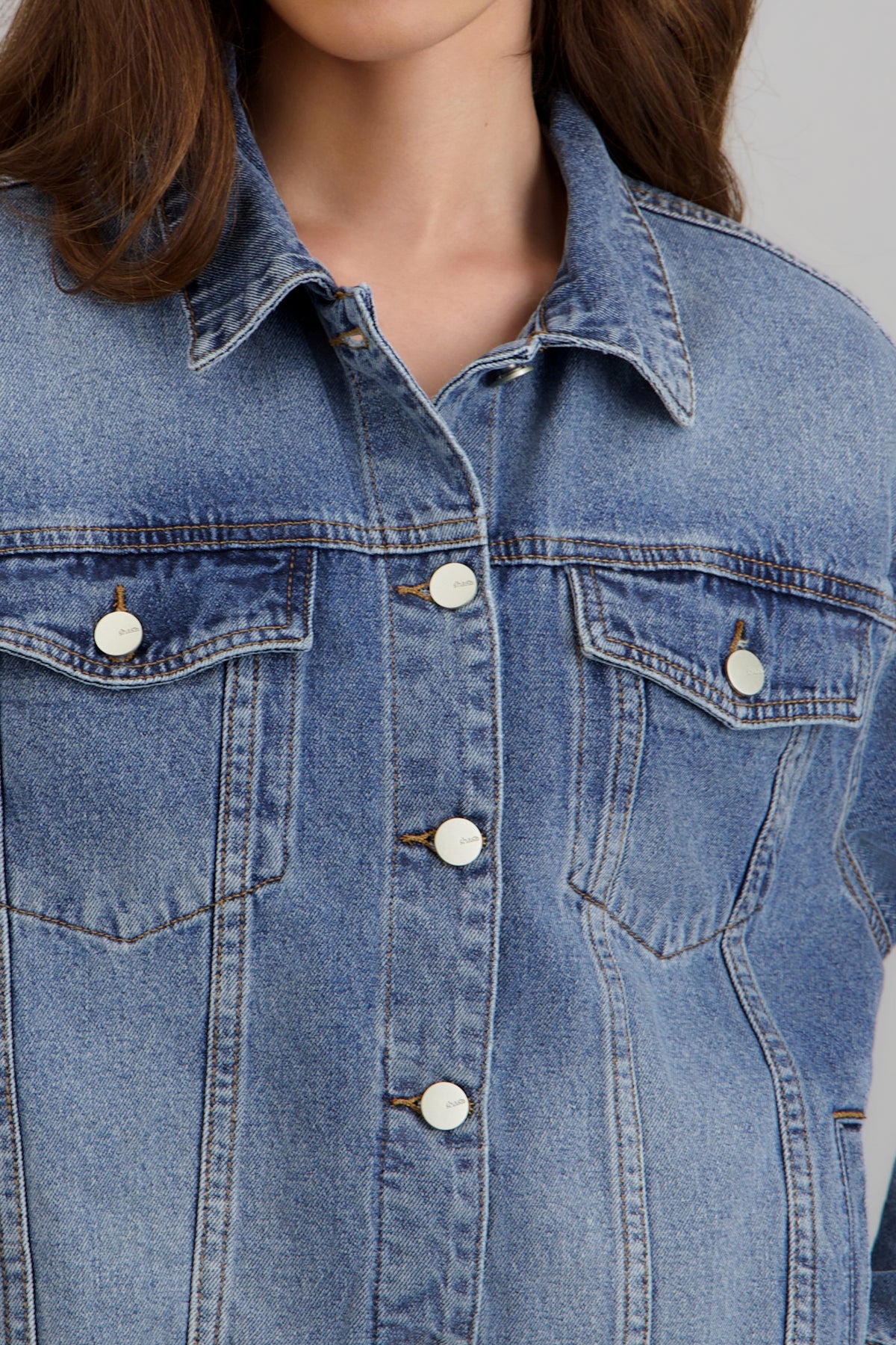 Chamarra denim básica LIGHT WASH