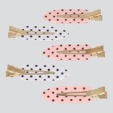 Set 5 pinzas spa polka dot