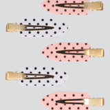 Set 5 pinzas spa polka dot