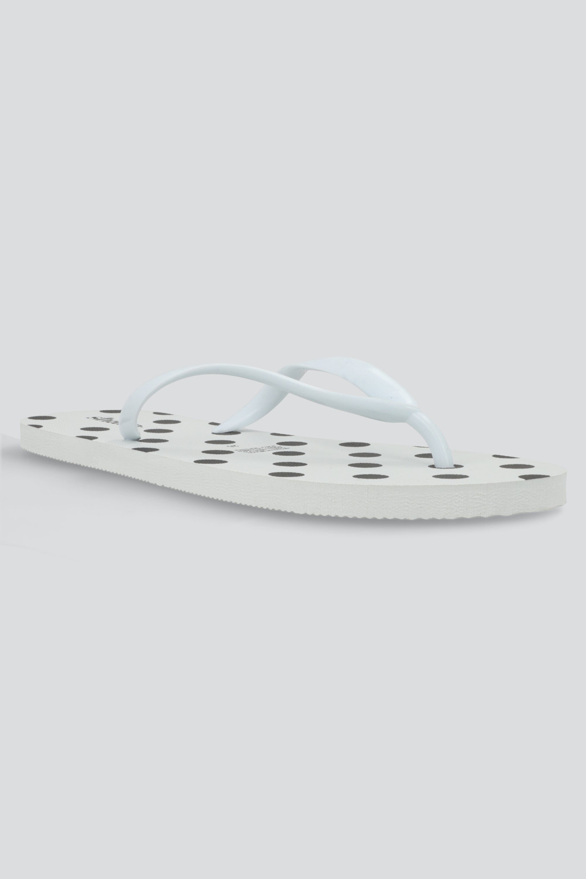 Flip flop estampado polkas BLANCO
