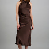 Vestido satin halter