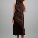 Vestido satin halter
