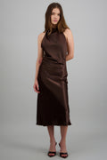 Vestido satin halter