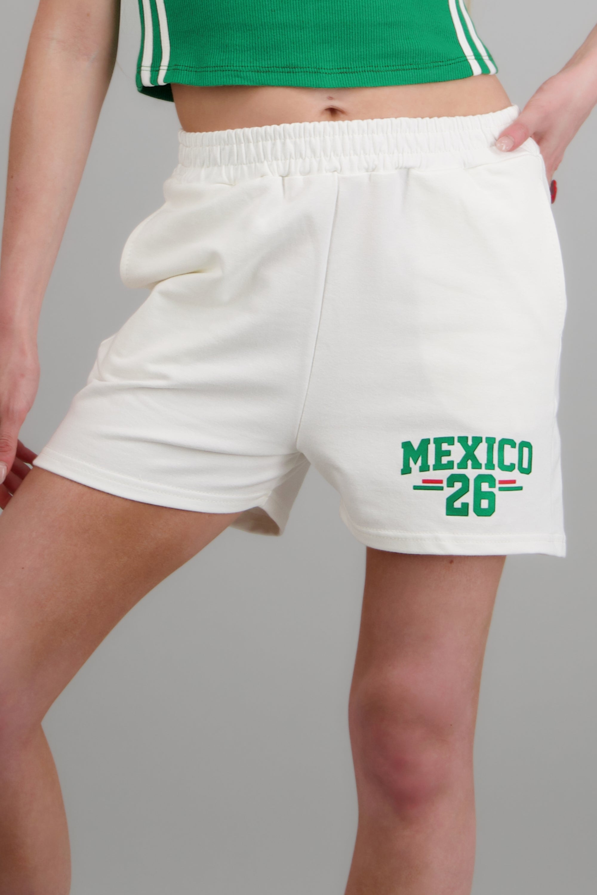 Short deportivo mexico 26 BLANCO
