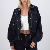 Chamarra bomber oversize