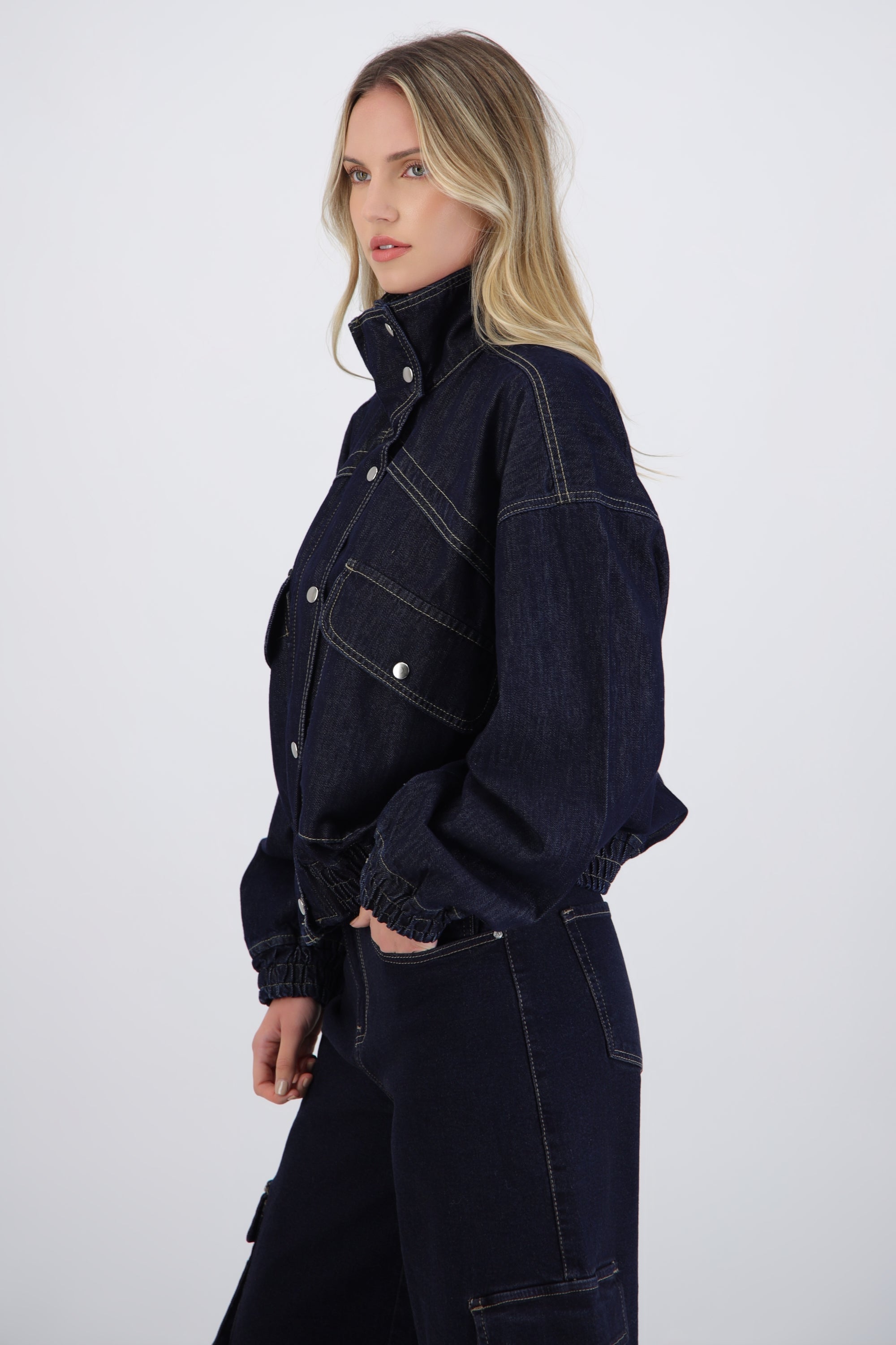 Chamarra bomber oversize
