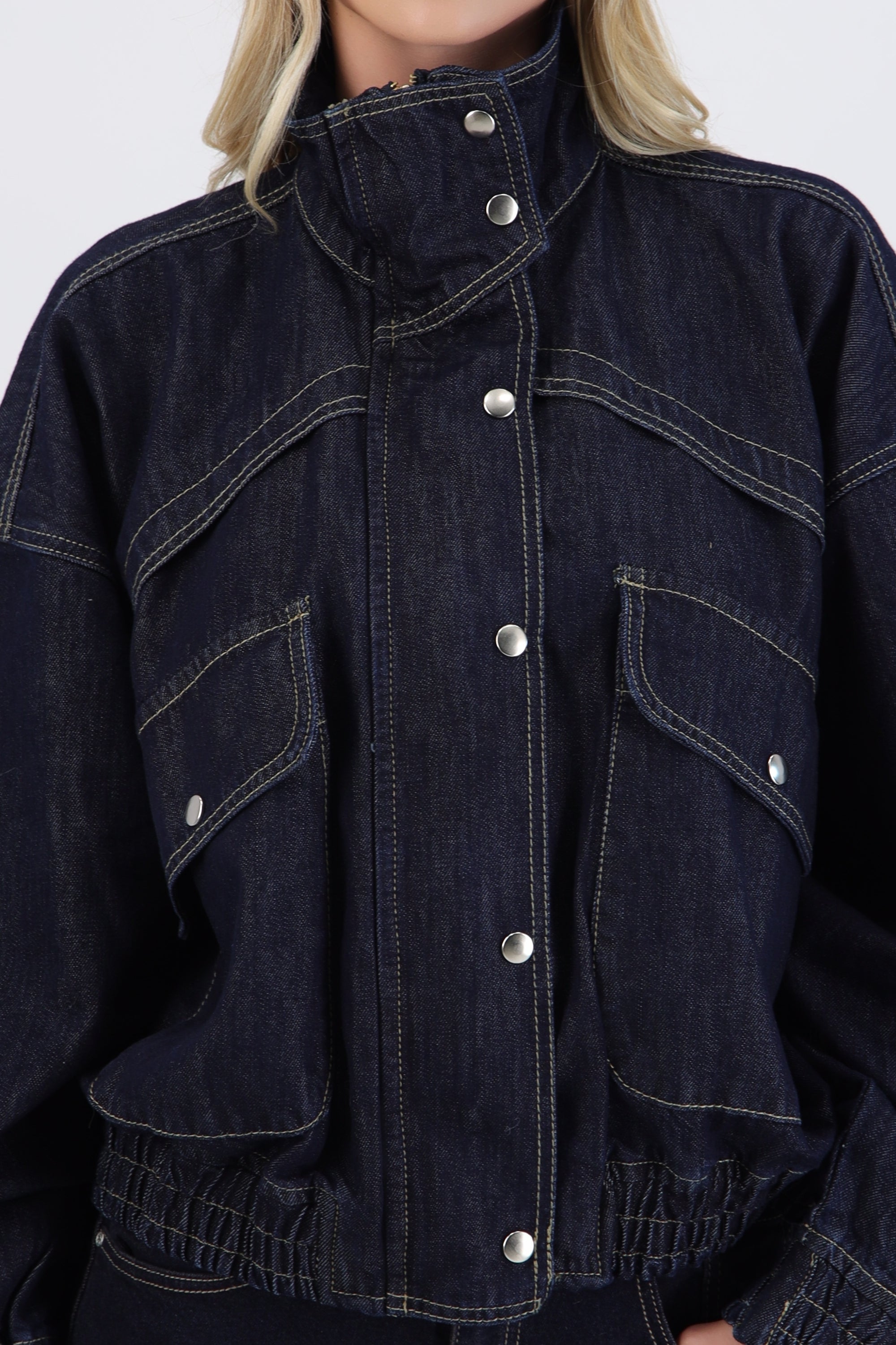 Chamarra bomber oversize