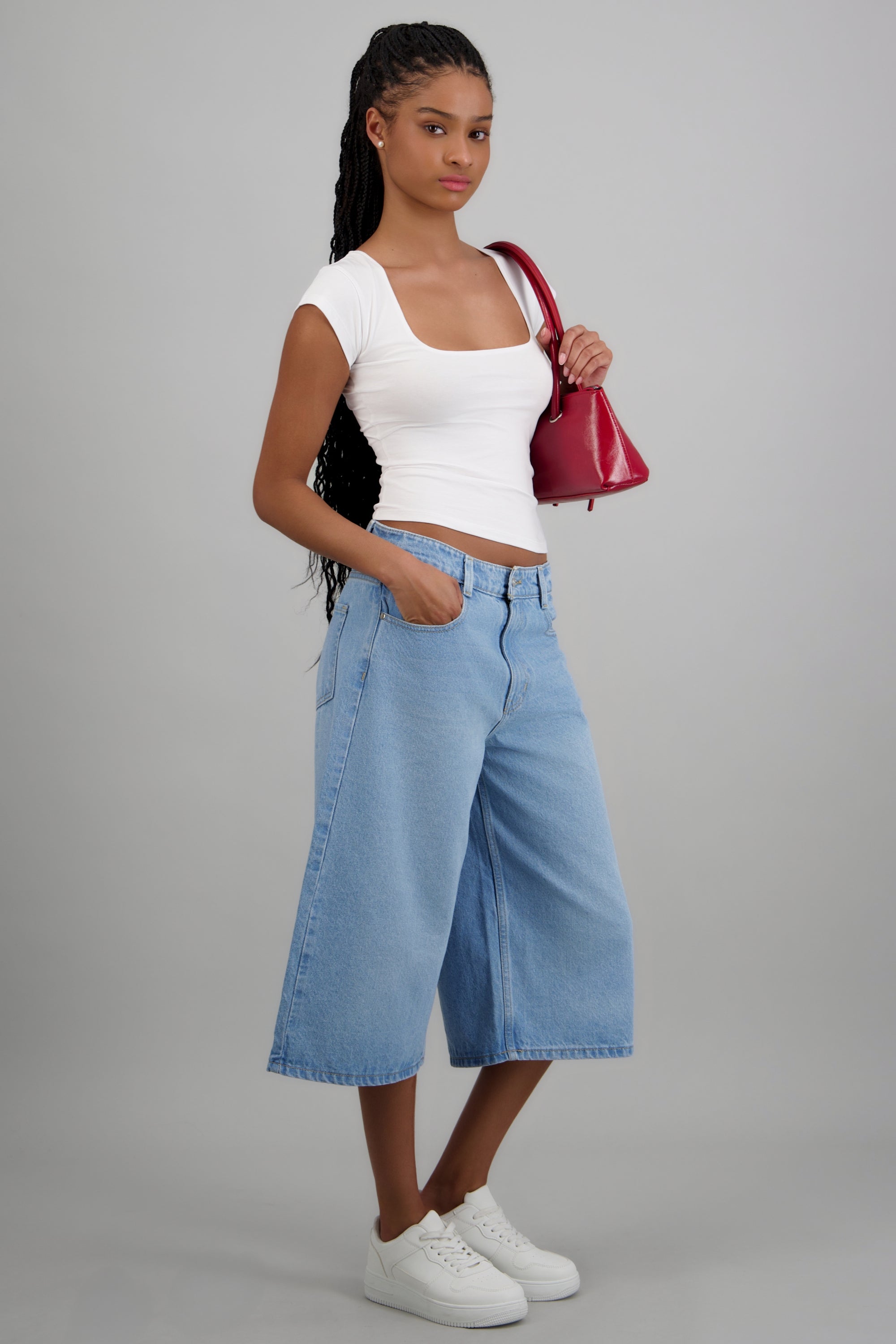 Bermuda denim entintada LIGHT WASH