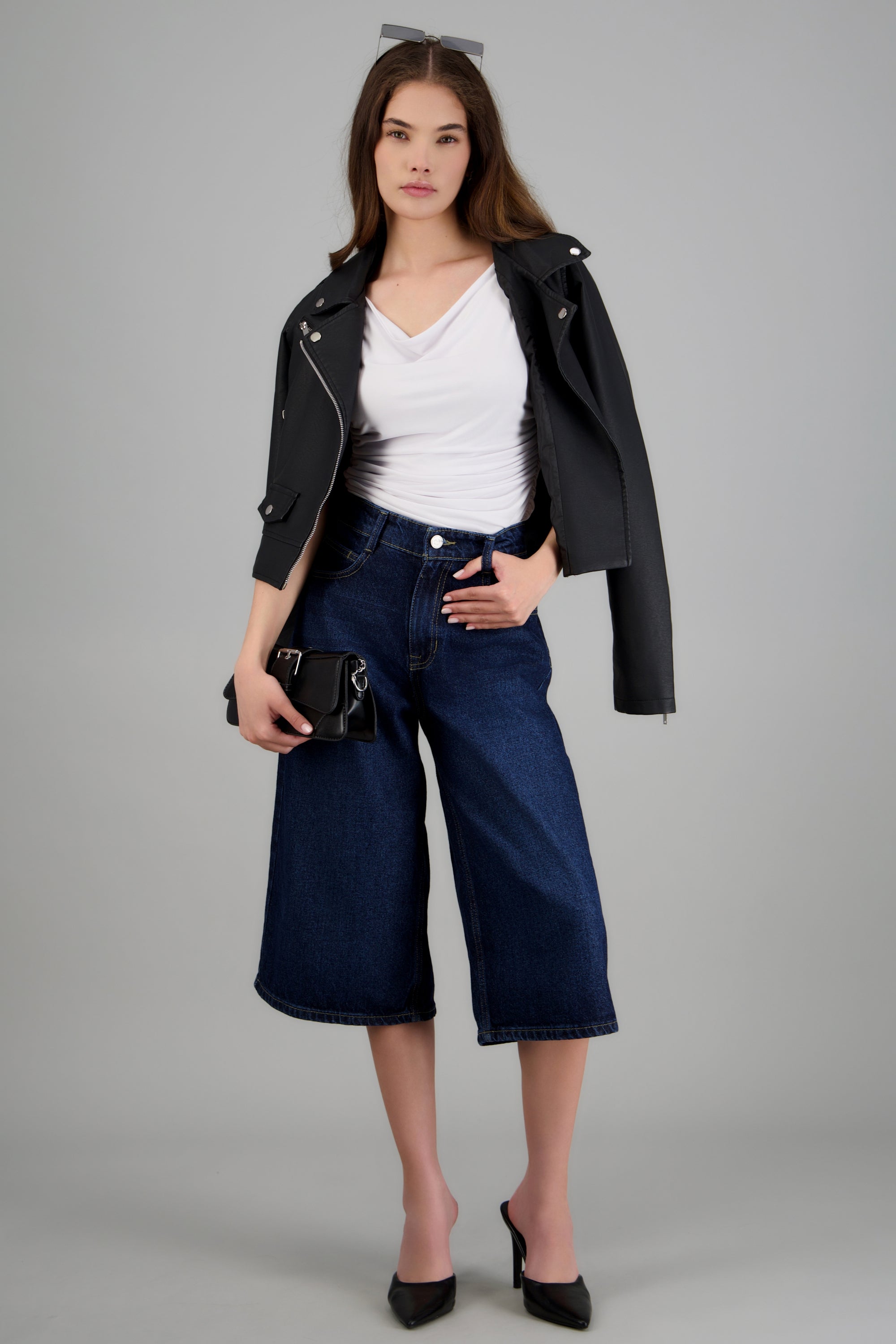 Bermuda denim entintada DARK WASH