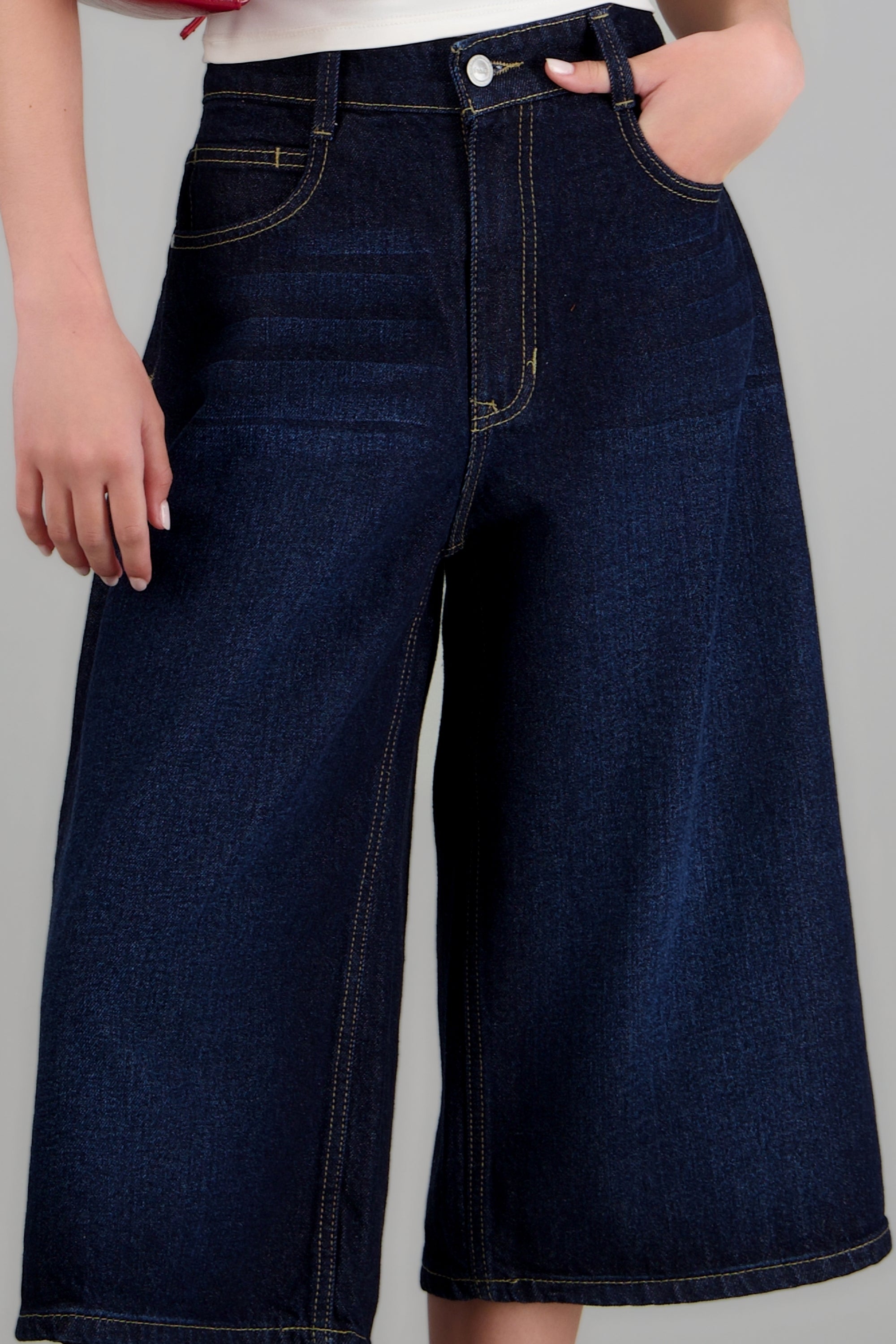 Bermuda denim entintada INDIGO