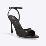 Tacón puntal charol peep toe tiras
