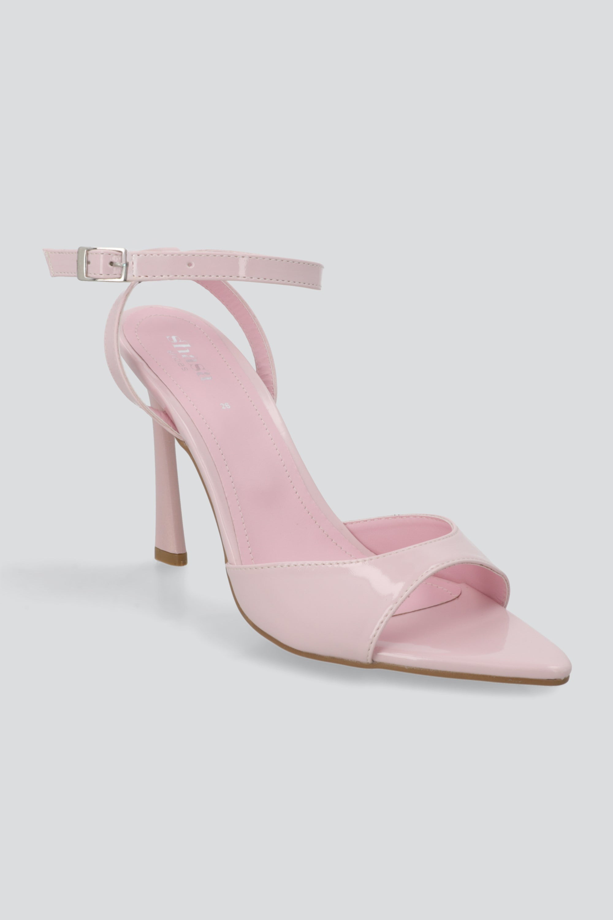 Tacon puntal charol peep toe tiras ROSA