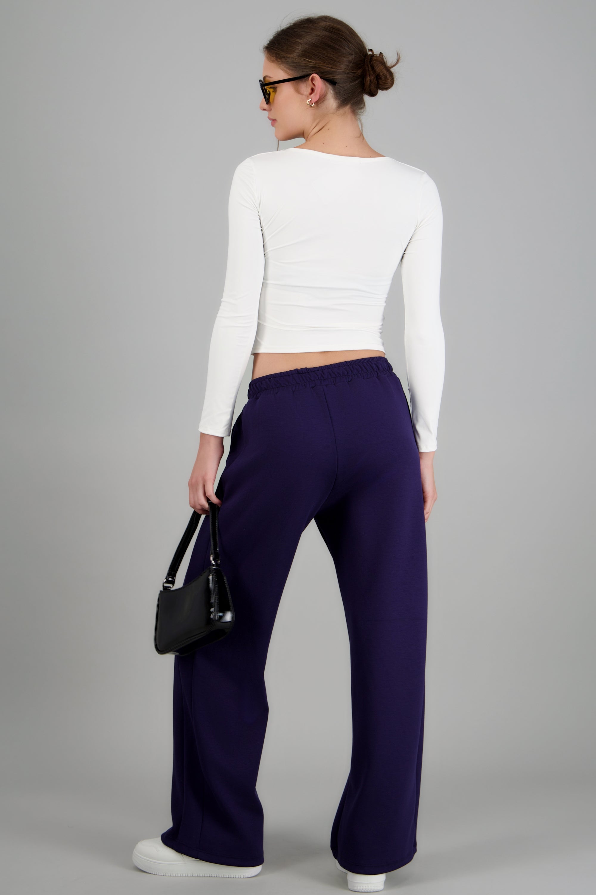 Pants lisos con bolsas MARINO