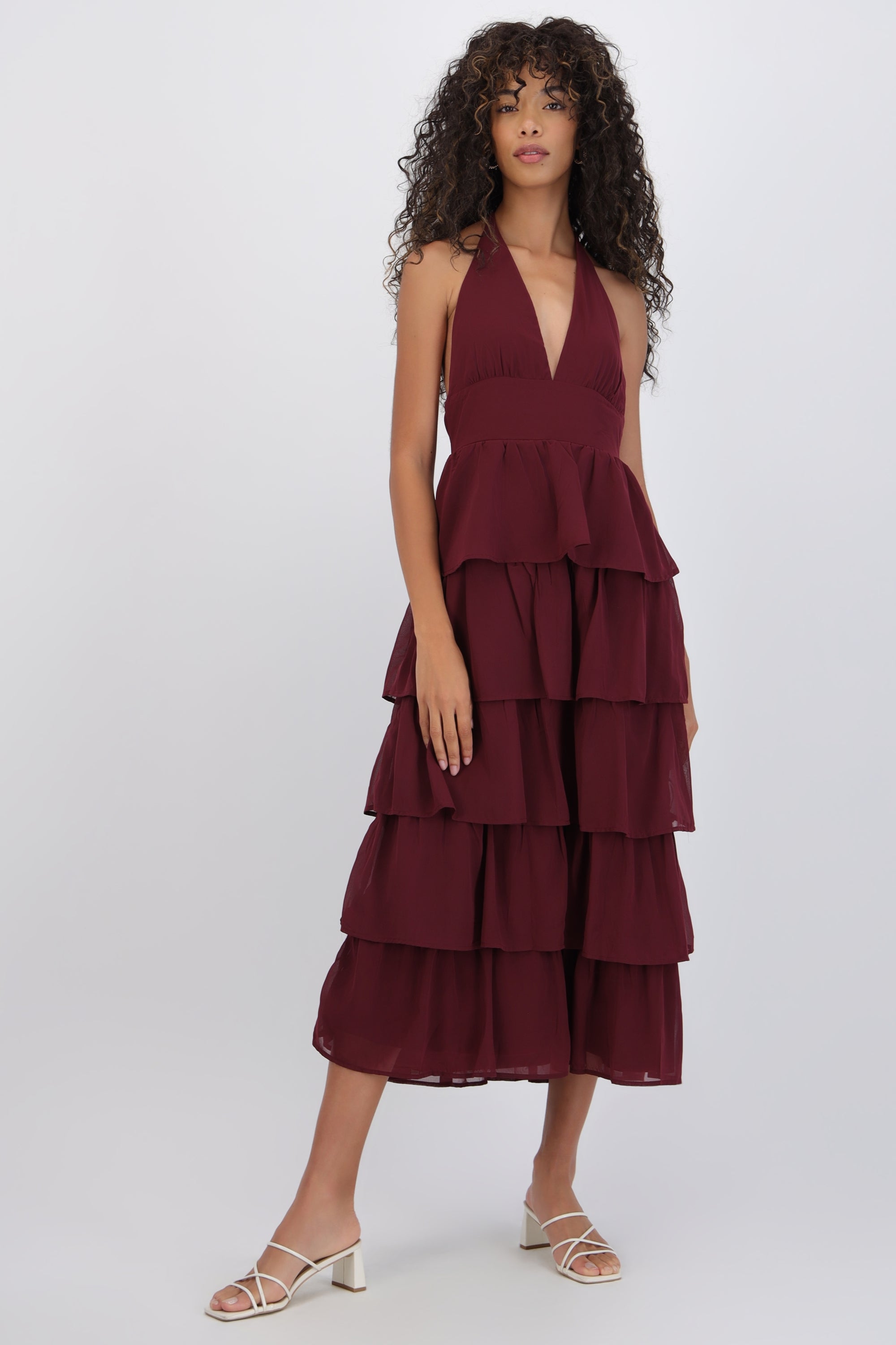 Vestido maxi olanes