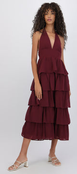 Vestido maxi olanes