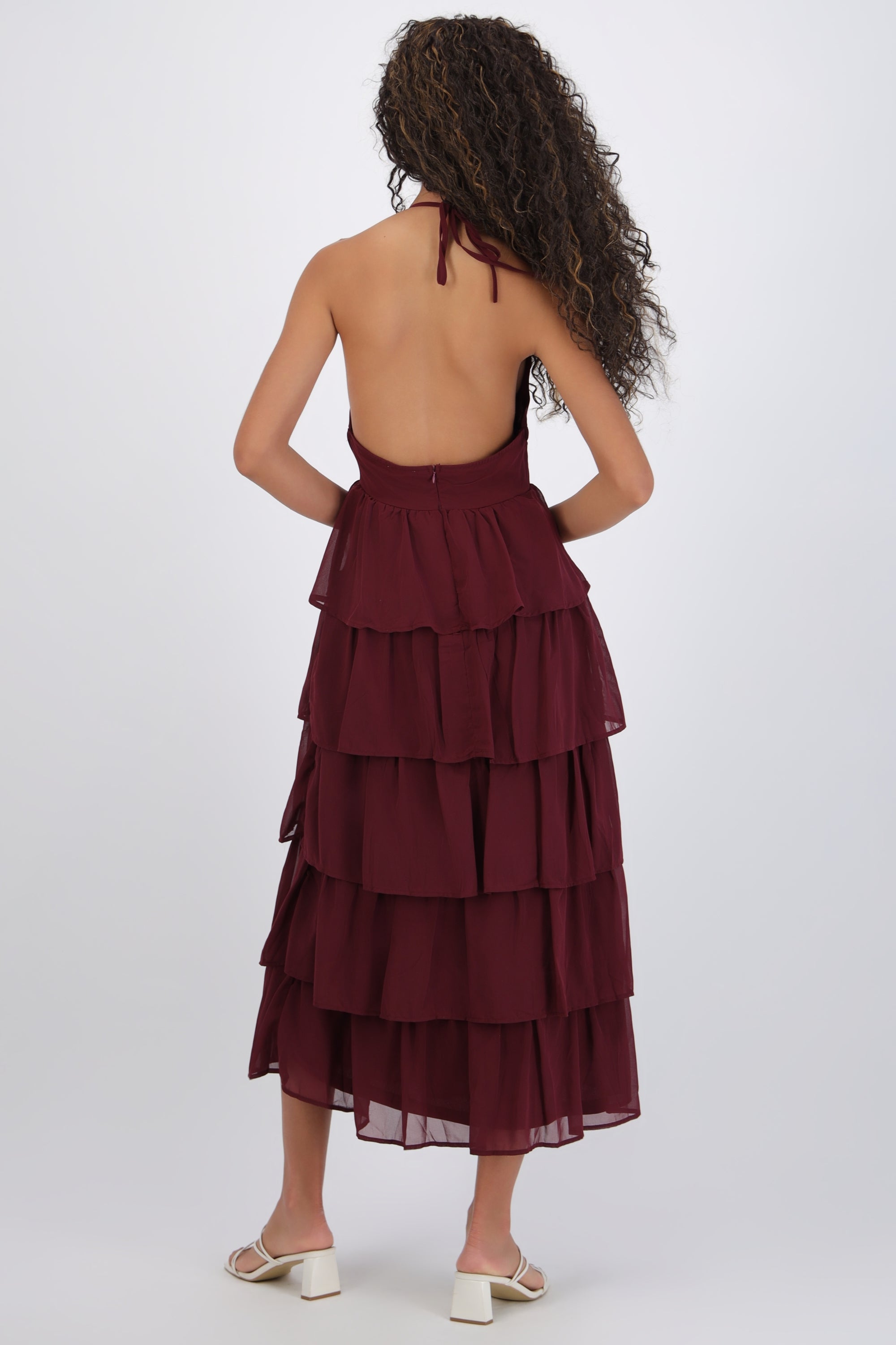 Vestido maxi olanes