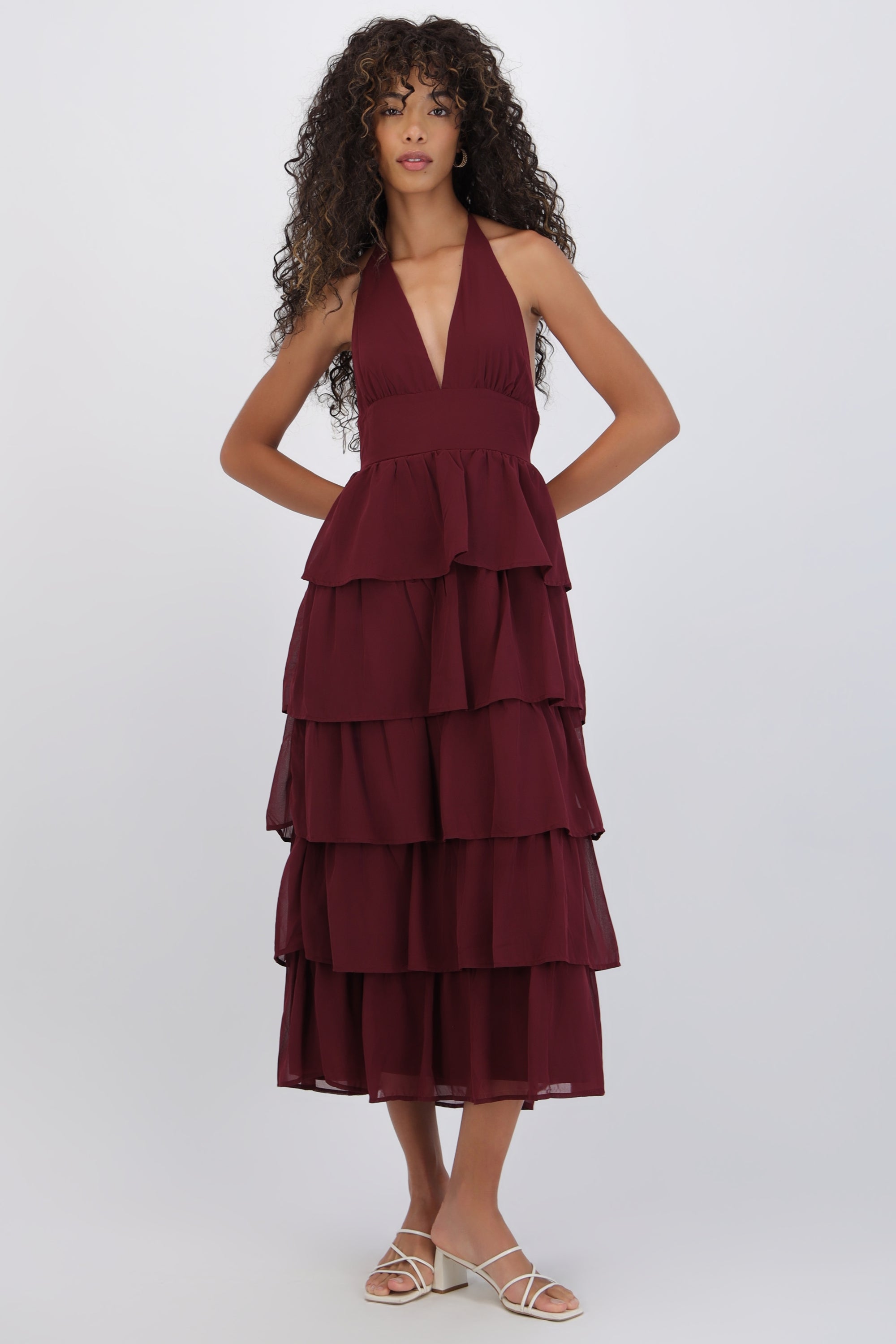 Vestido maxi olanes