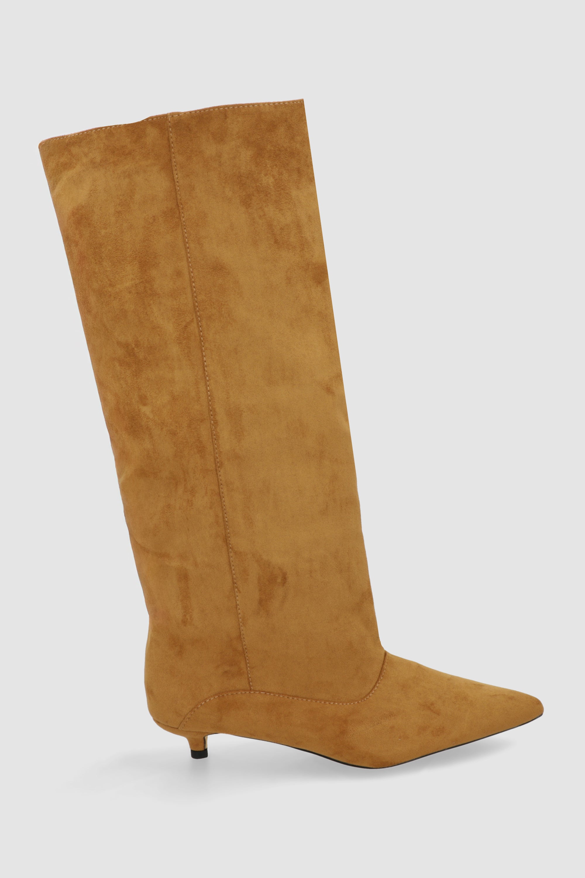 Bota alta bucket gamucina CAMELLO