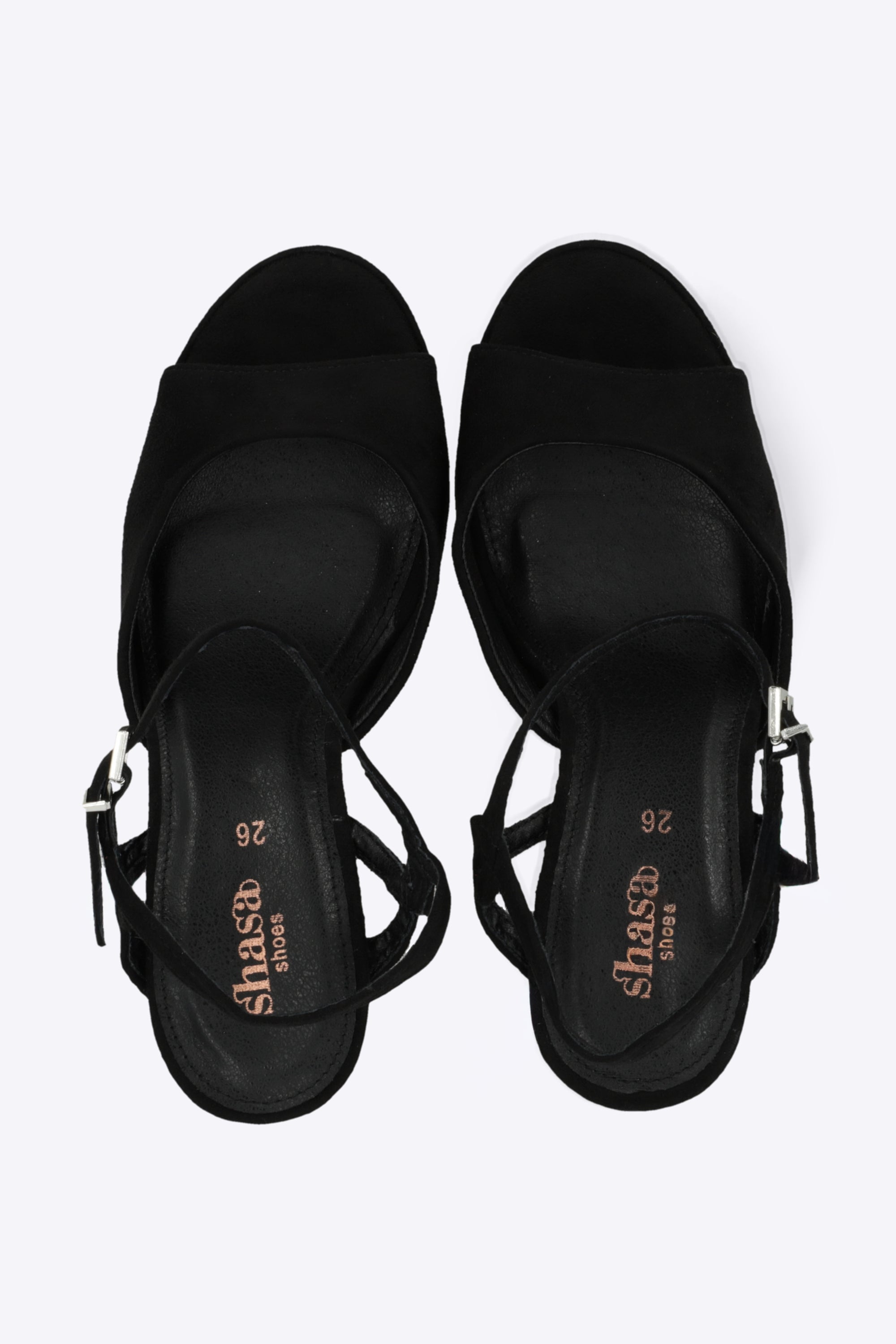 Tacon mega plataforma peep toe suede
