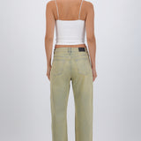Jeans straight con brillos