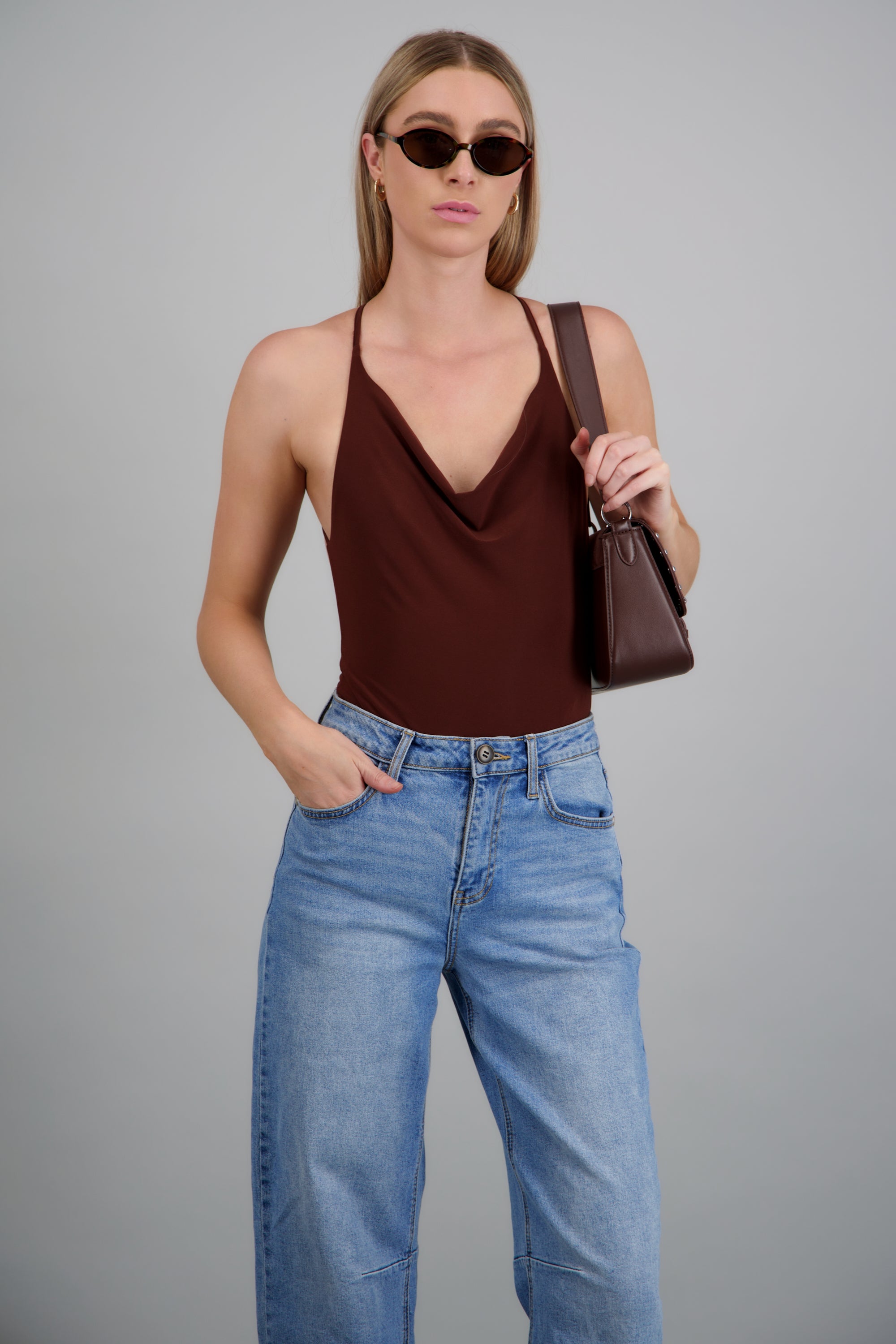Bodysuit tirantes detalle espalda CHOCOLATE