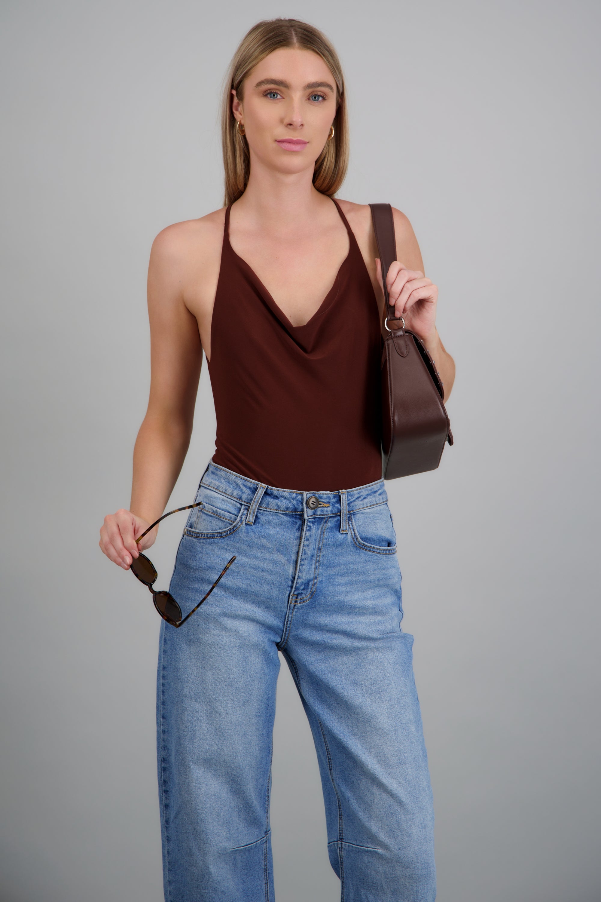 Bodysuit tirantes detalle espalda CHOCOLATE