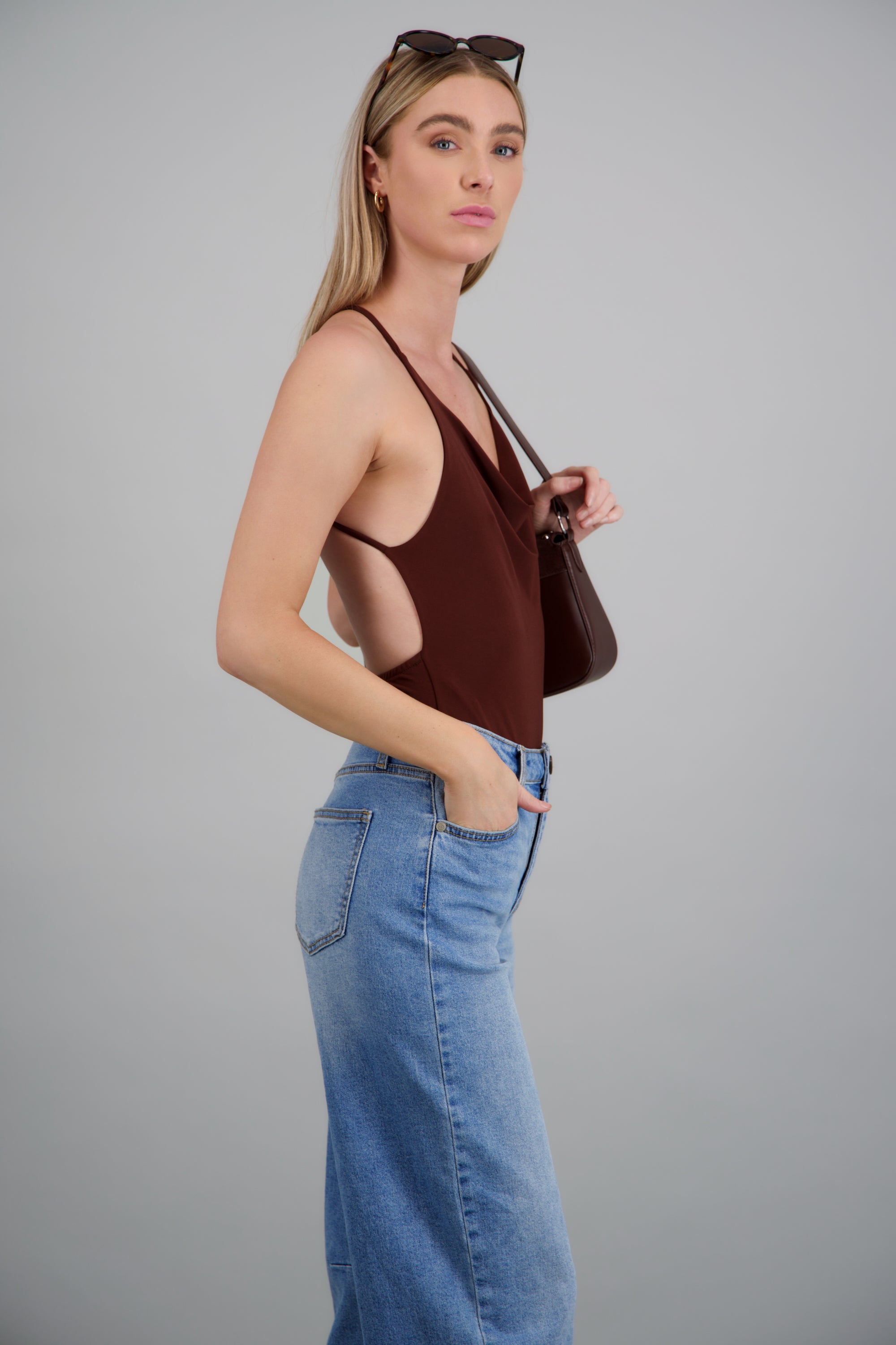 Bodysuit tirantes detalle espalda CHOCOLATE