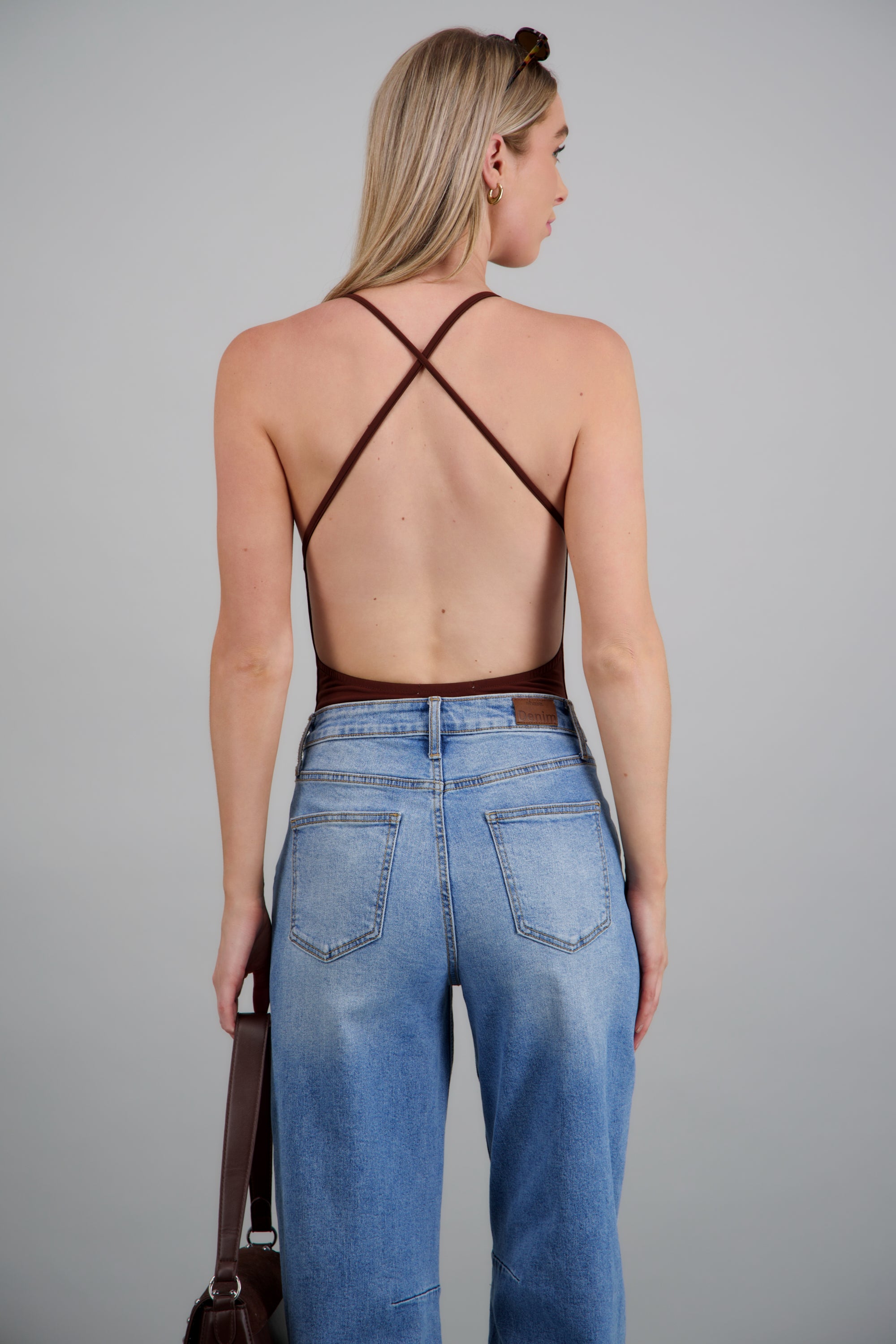 Bodysuit tirantes detalle espalda CHOCOLATE