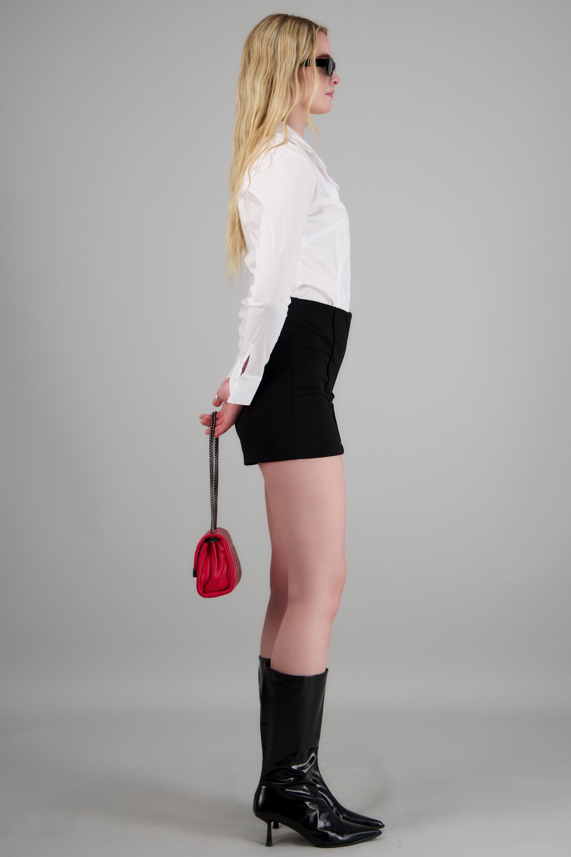 Short mini detalle cortes NEGRO