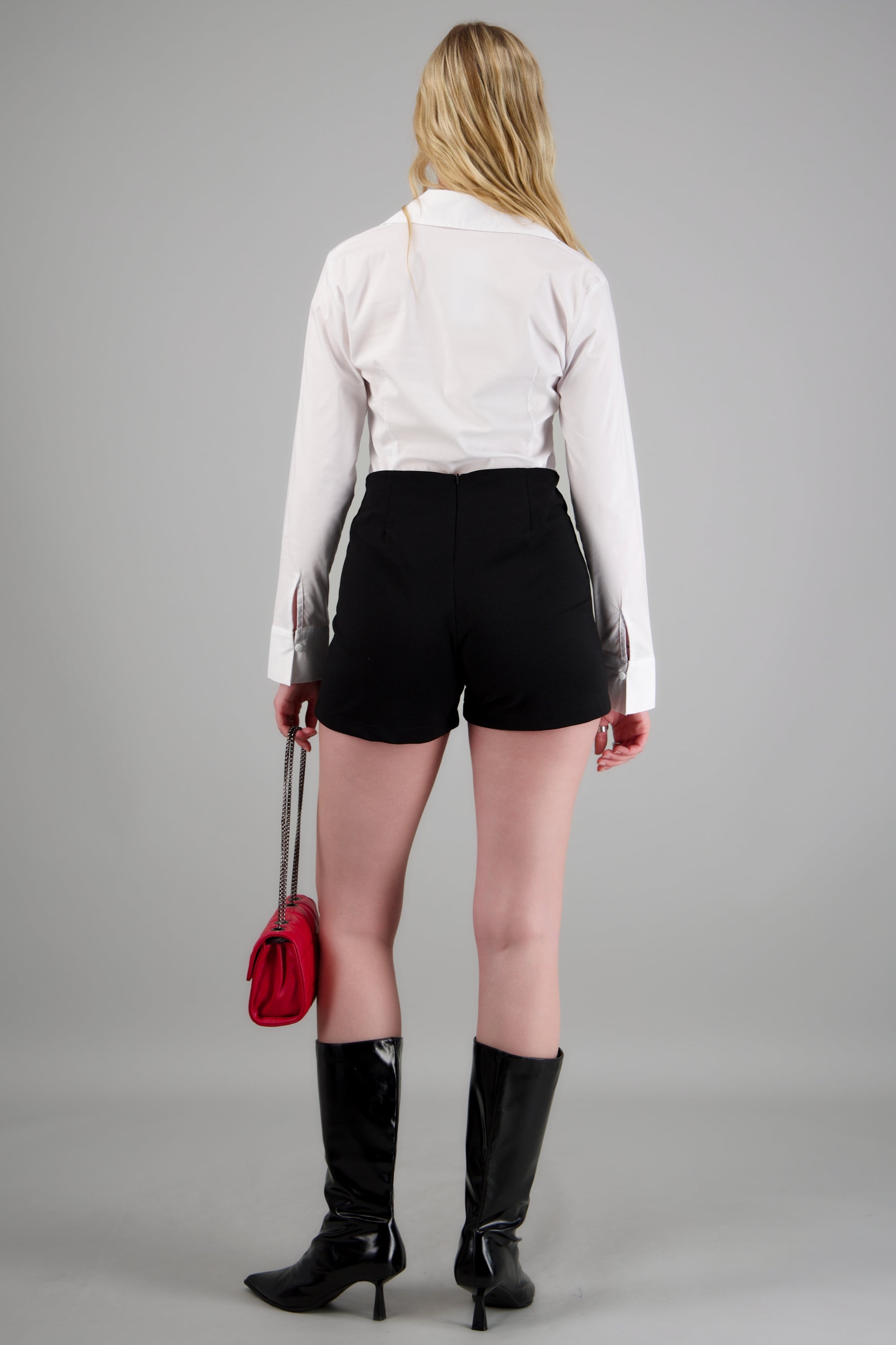 Short mini detalle cortes NEGRO