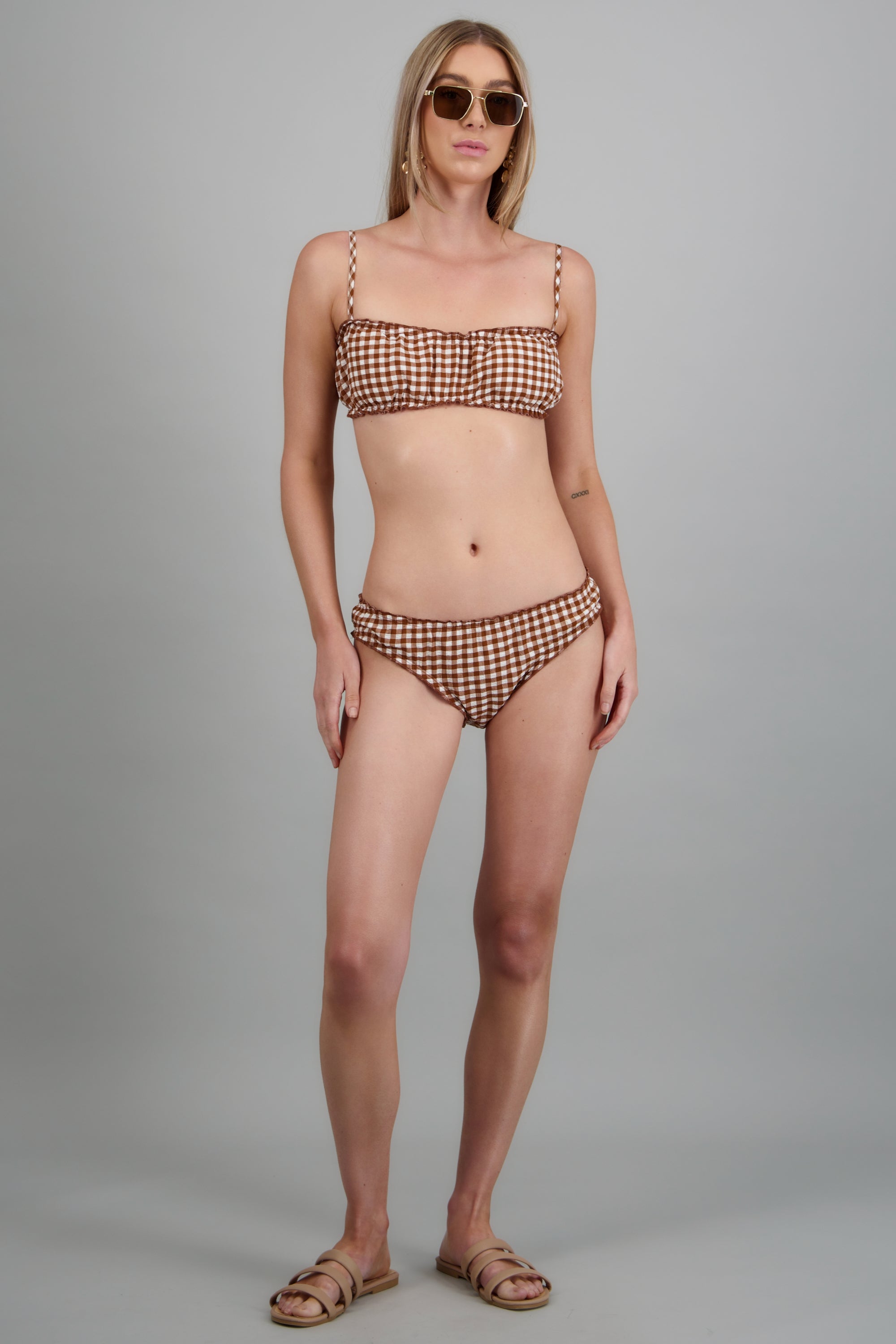 Bikini estampado cuadros ARENA
