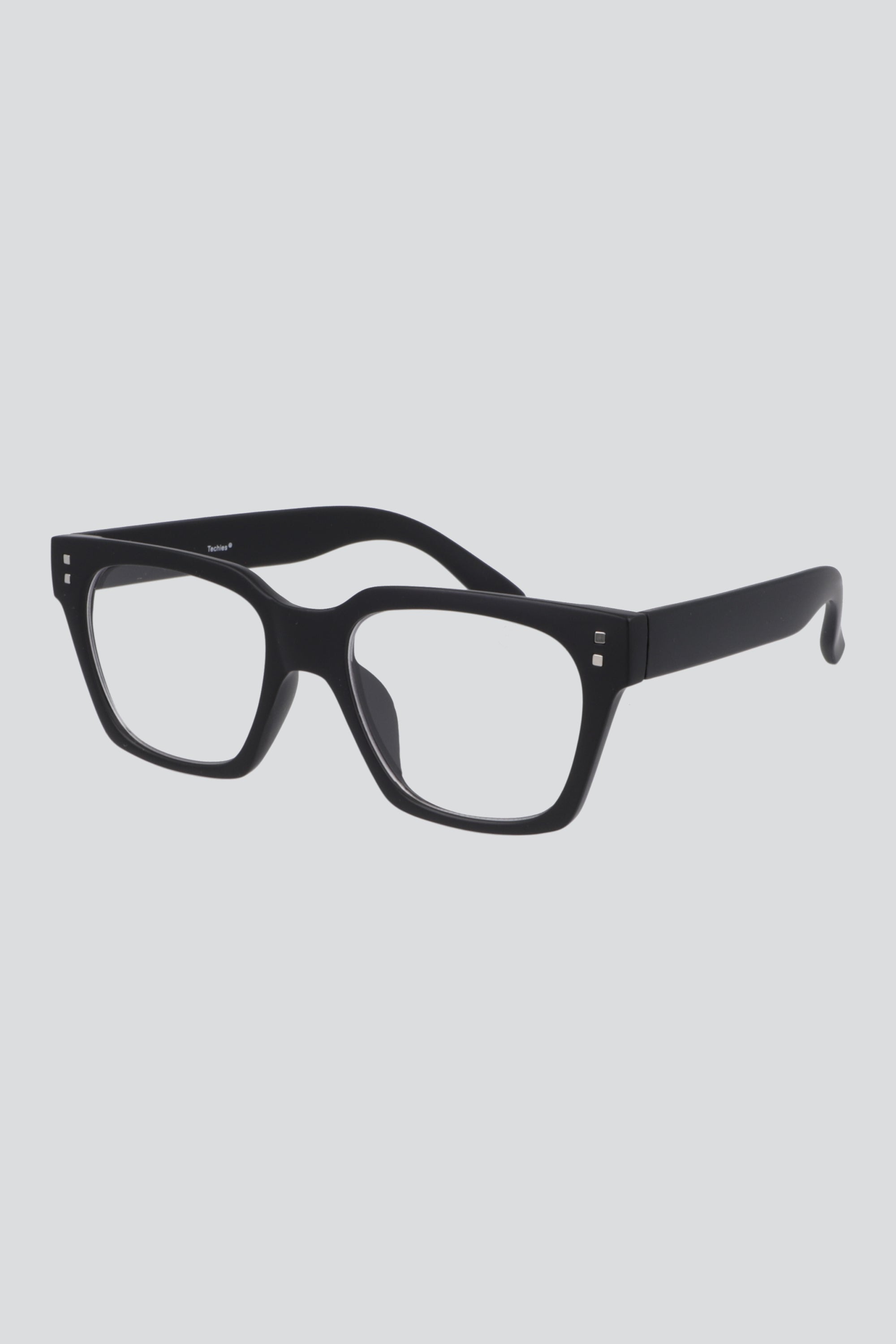 Lentes cuadrados clásicos luz azul