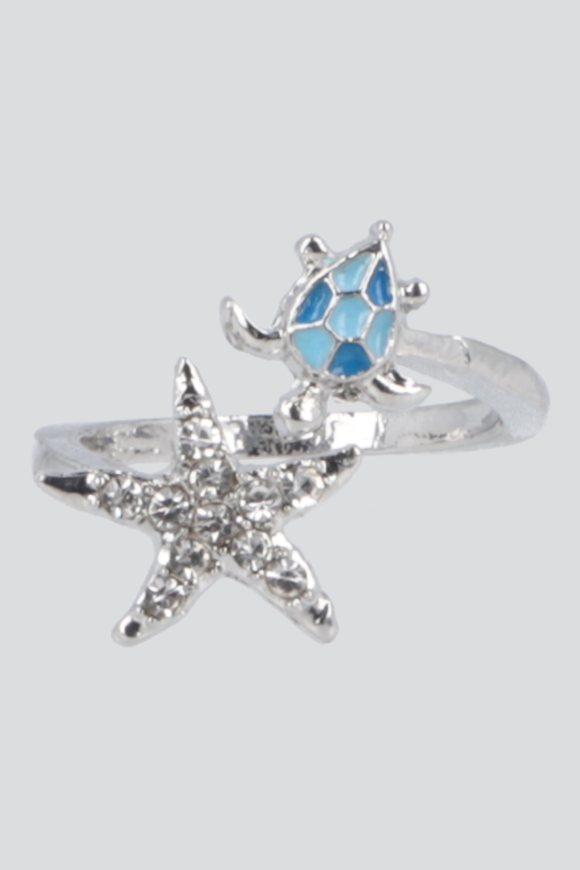 ANILLO TORTUGA ESTRELLA PLATA