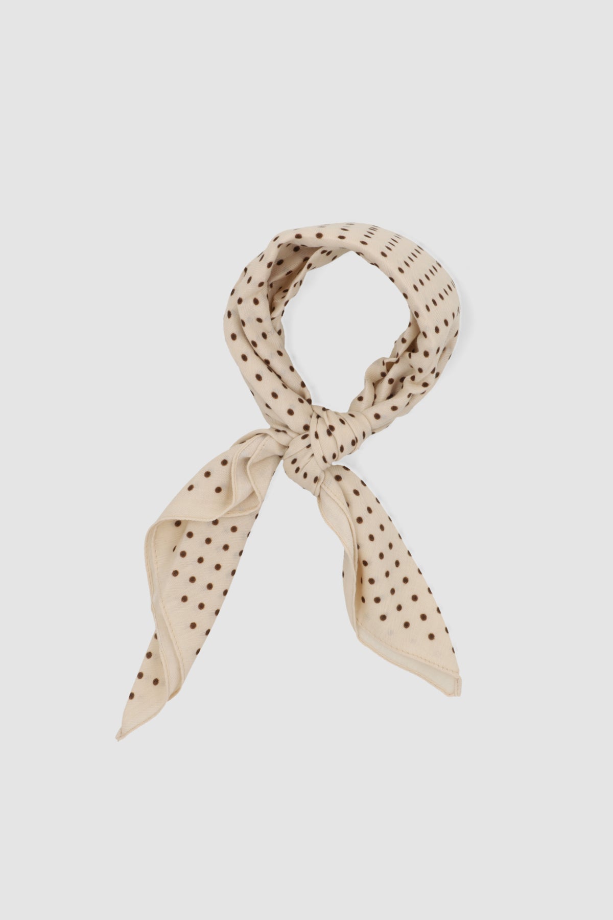 Pañuelo polkas algodón TAUPE