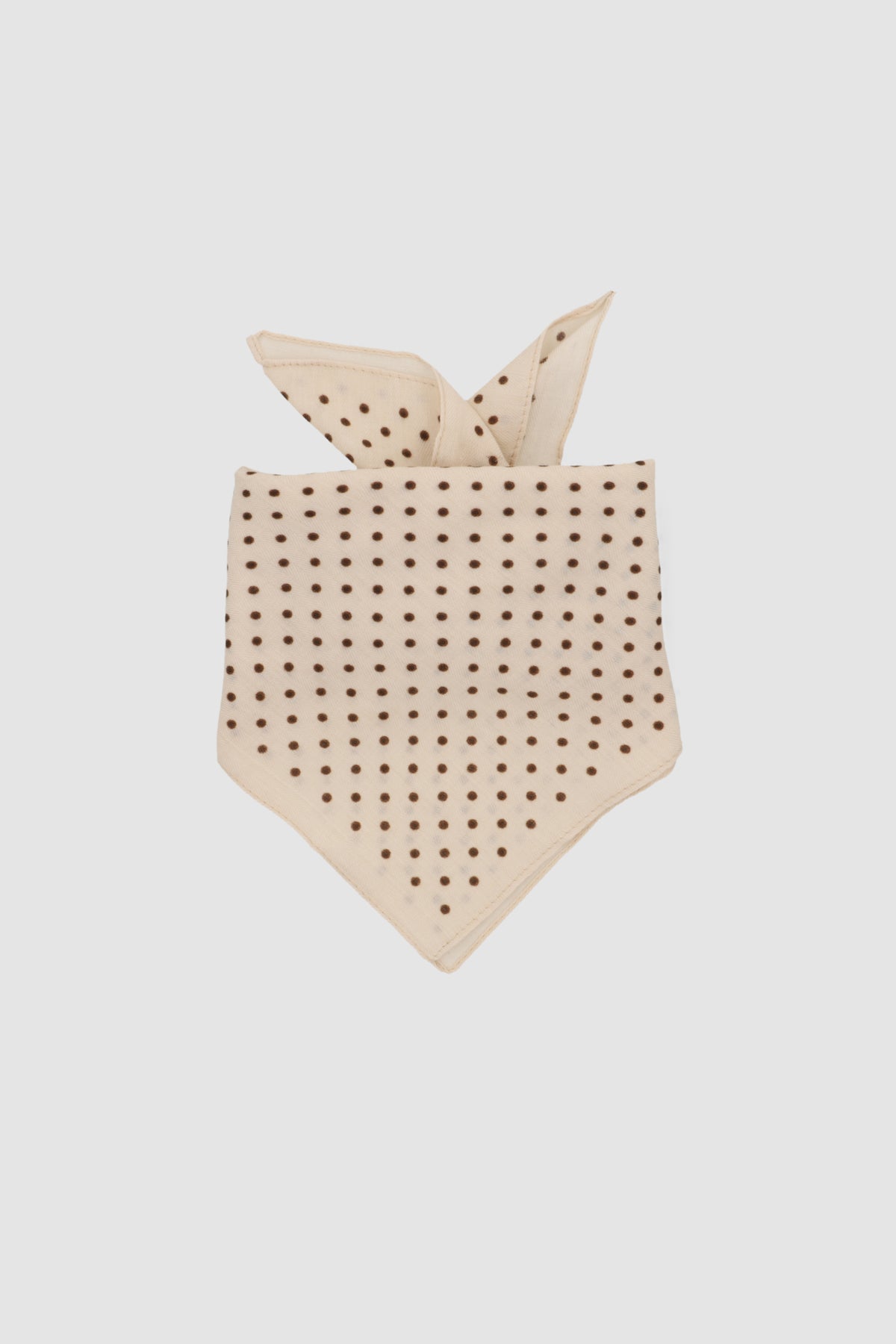 Pañuelo polkas algodón TAUPE