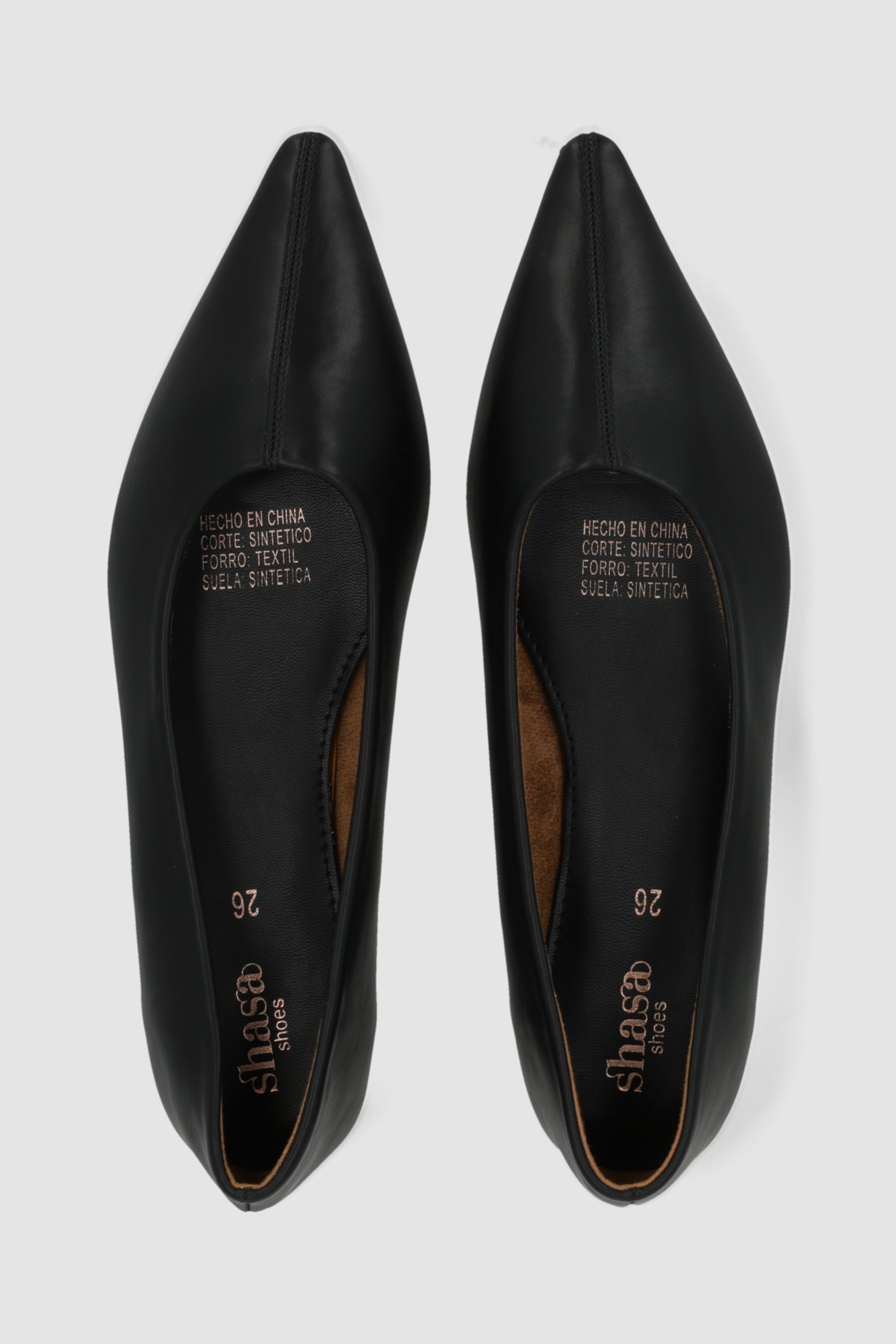 Flat puntal sencilla NEGRO