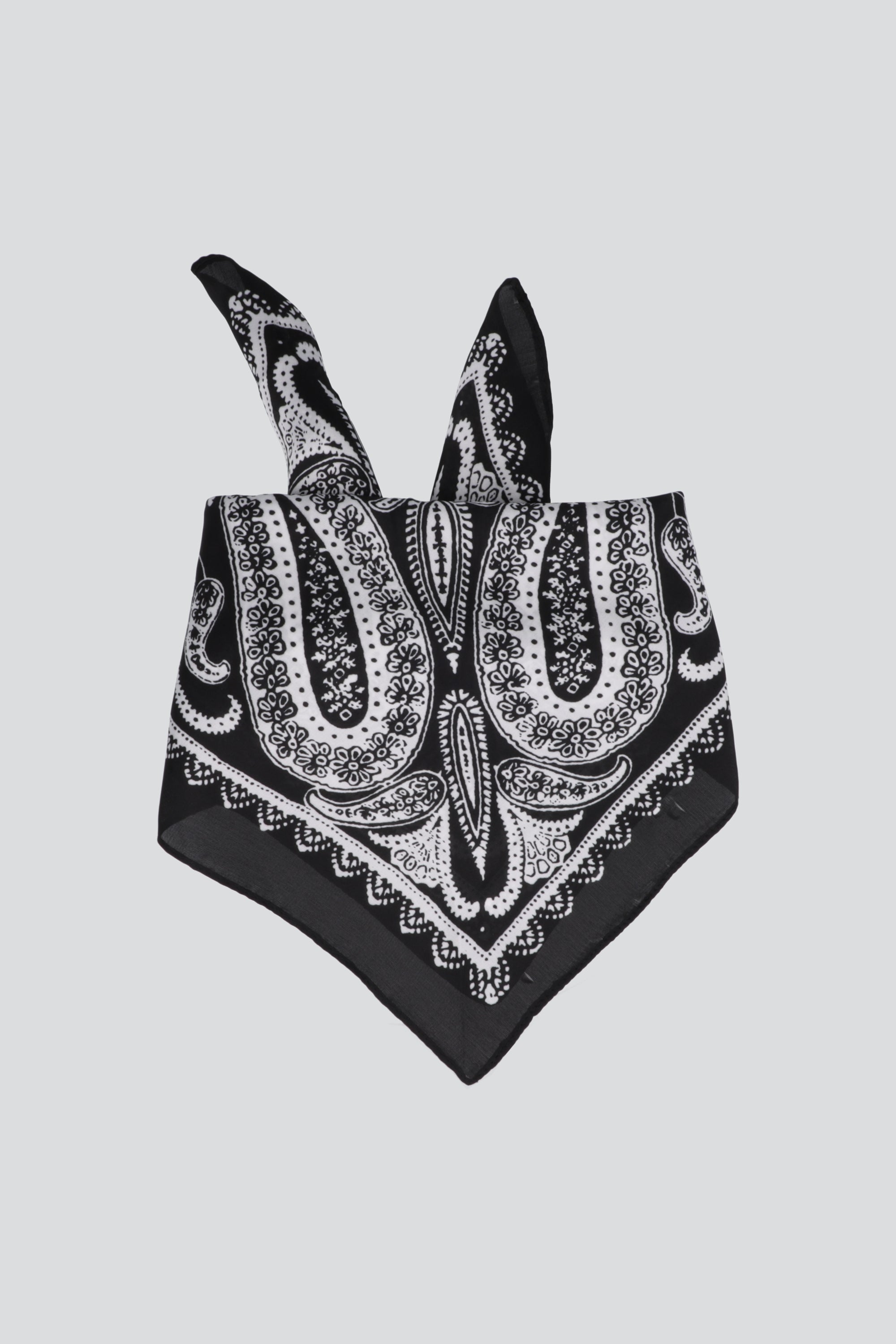 Pañuelo paisleys espejo NEGRO