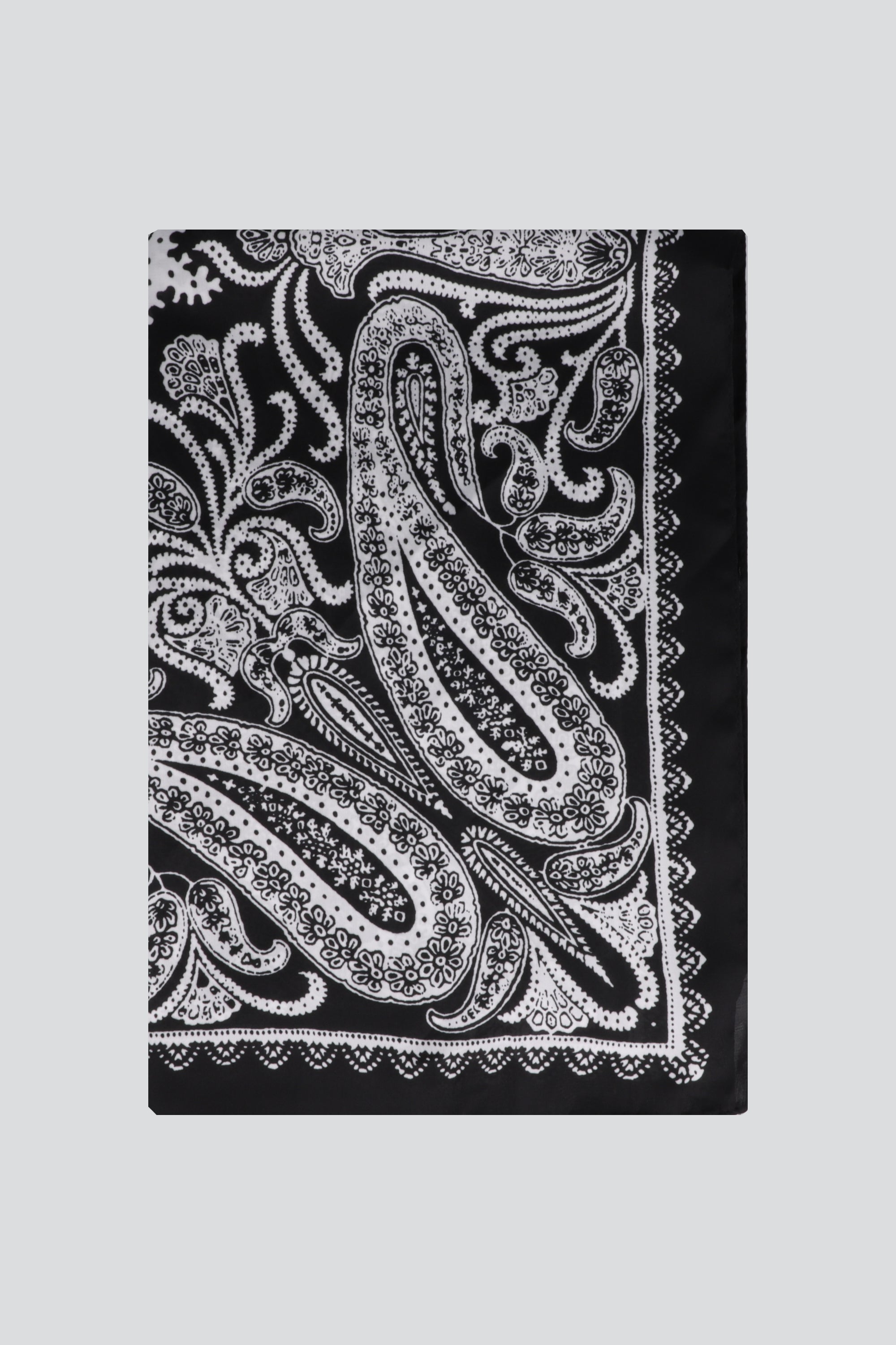 Pañuelo paisleys espejo NEGRO