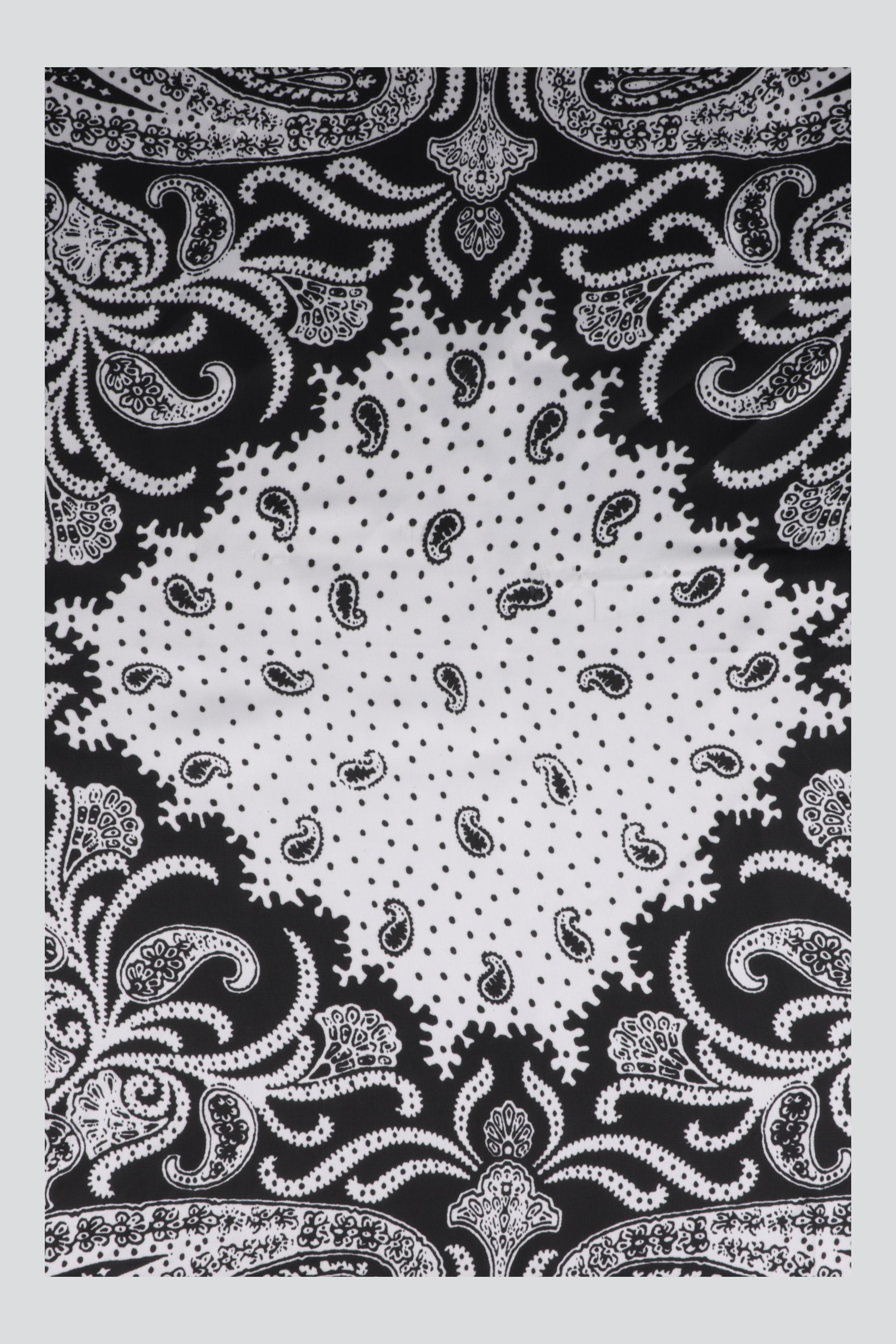 Pañuelo paisleys espejo NEGRO