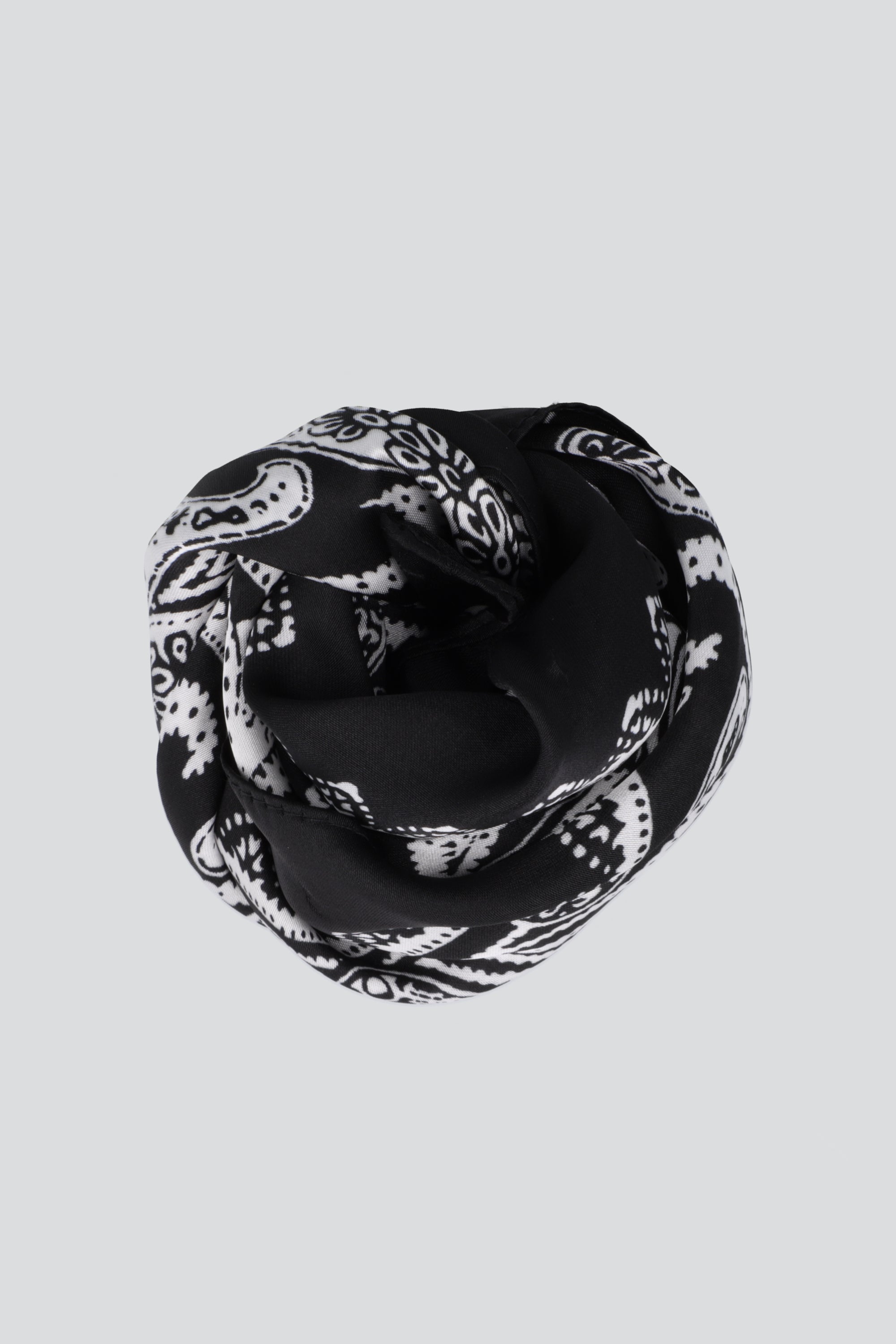 Pañuelo paisleys espejo NEGRO