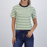 Tshirt rayas cuello contraste