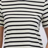 Tshirt rayas cuello contraste