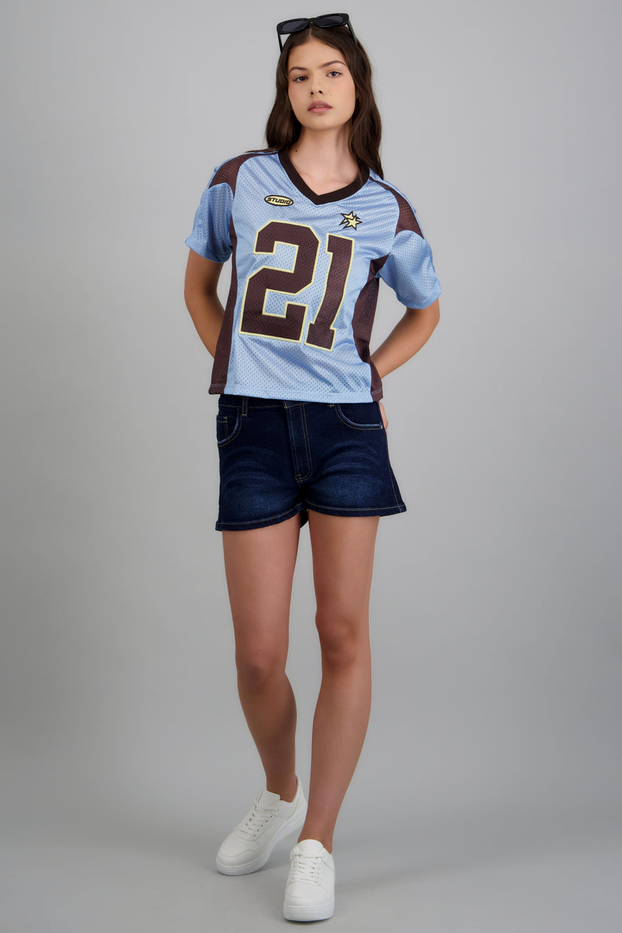 Playera deportiva contraste