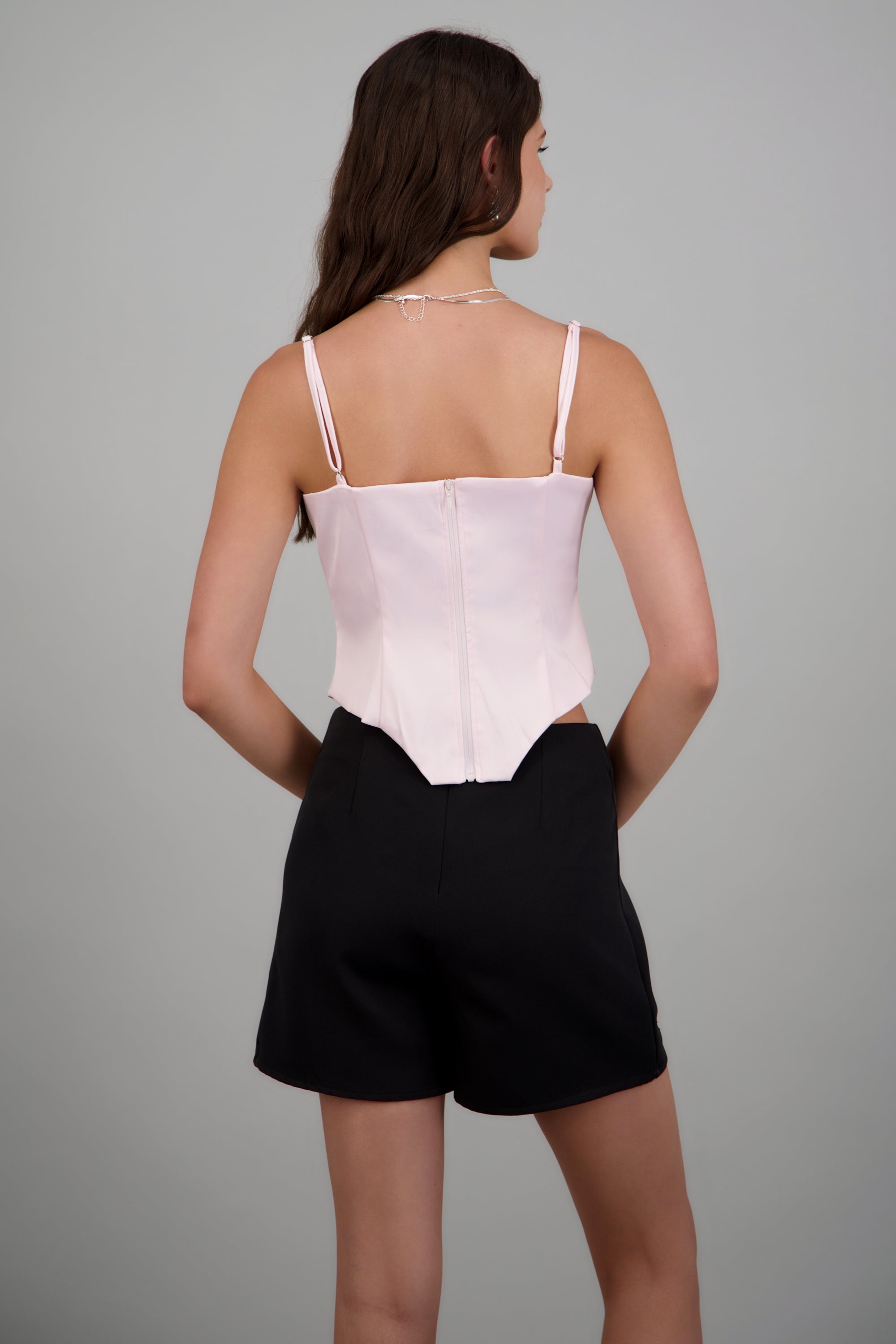 Corset detalle escote ROSA PASTEL