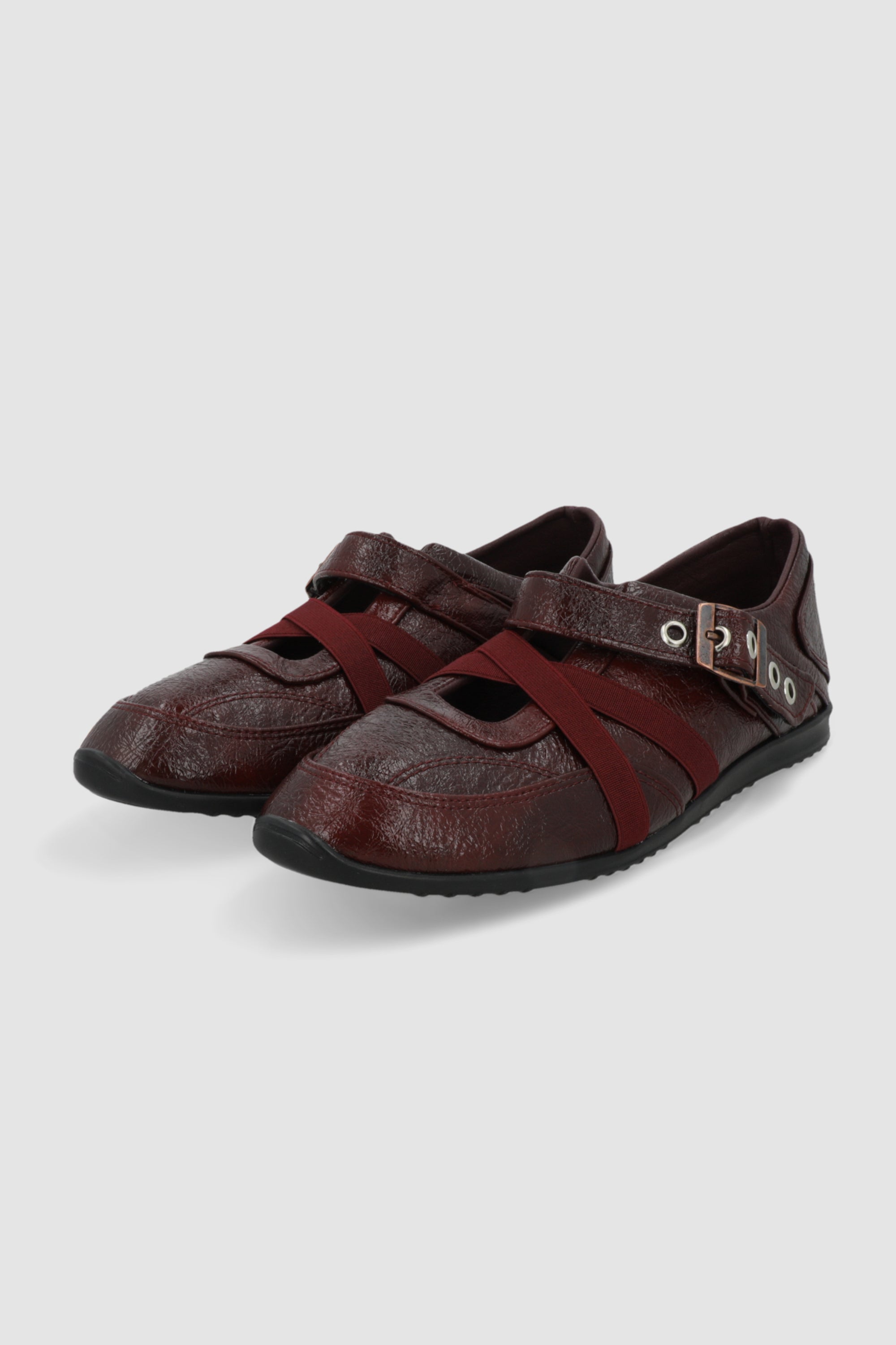Tenis flat mary jane charol VINO