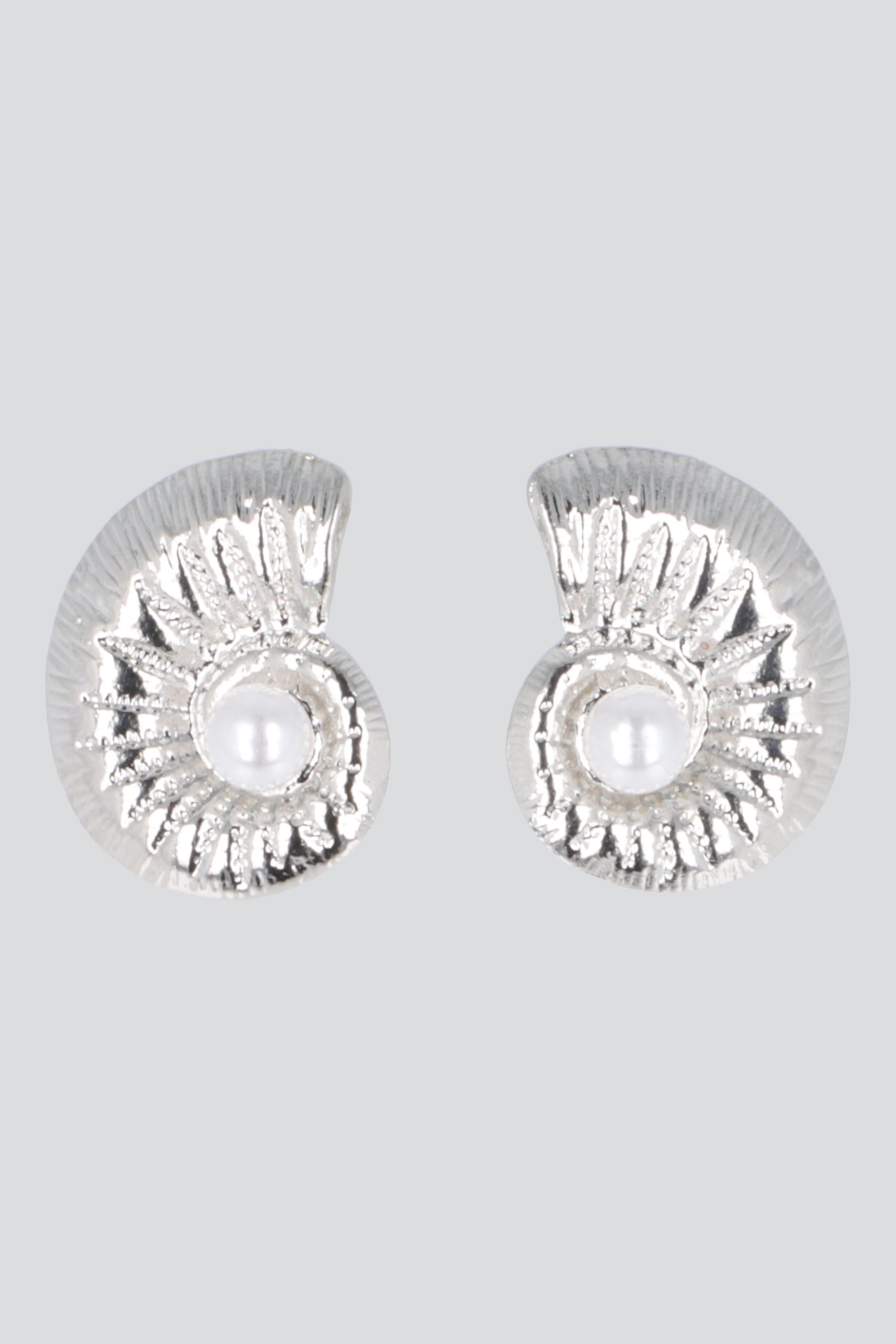 Aretes concha perla PLATA