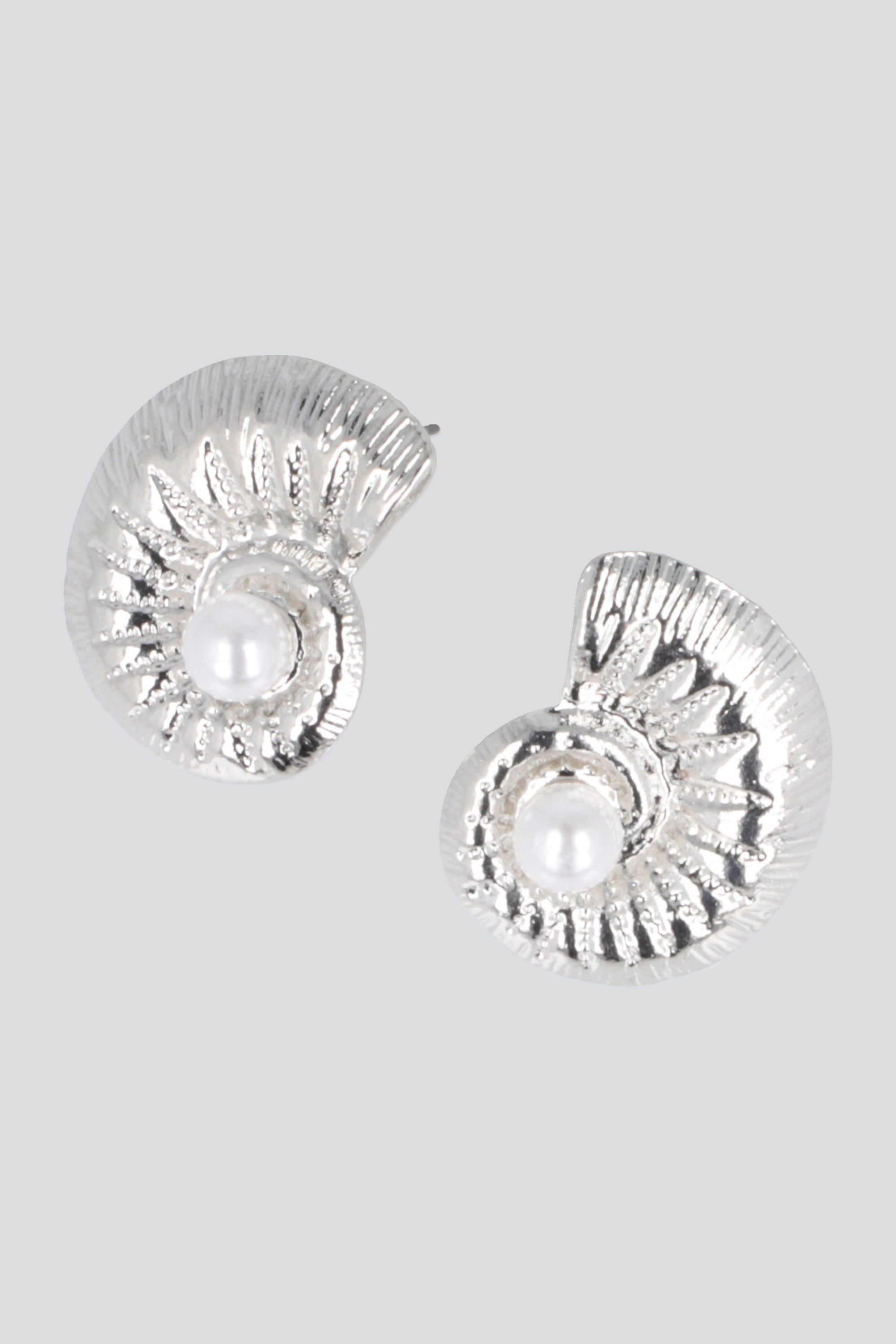 Aretes concha perla PLATA